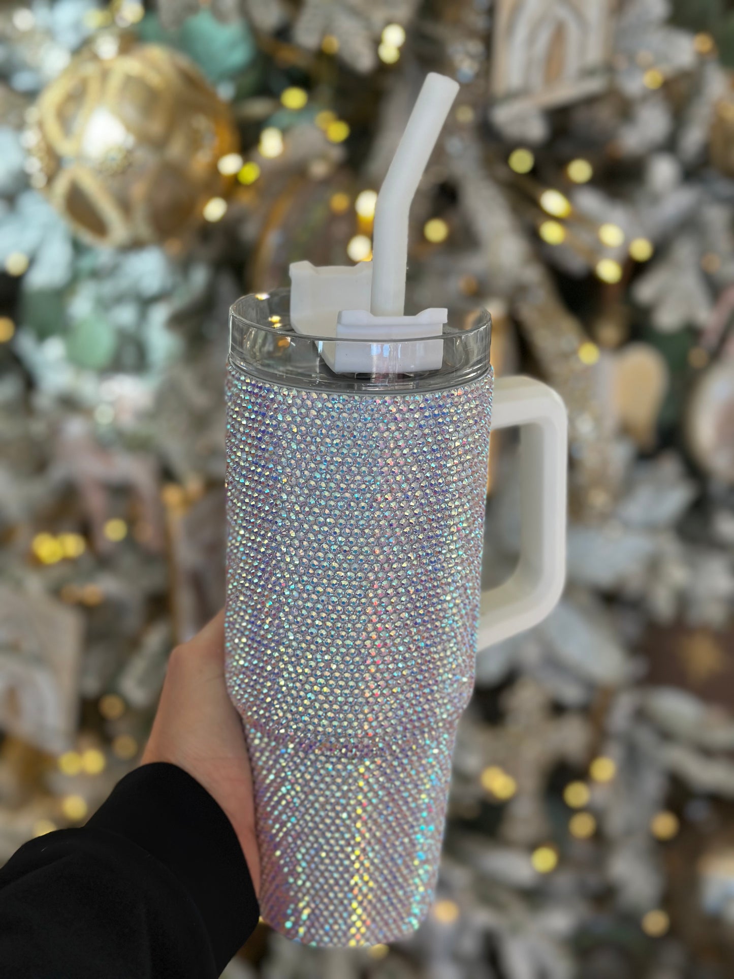 Flashy White 30oz tumbler