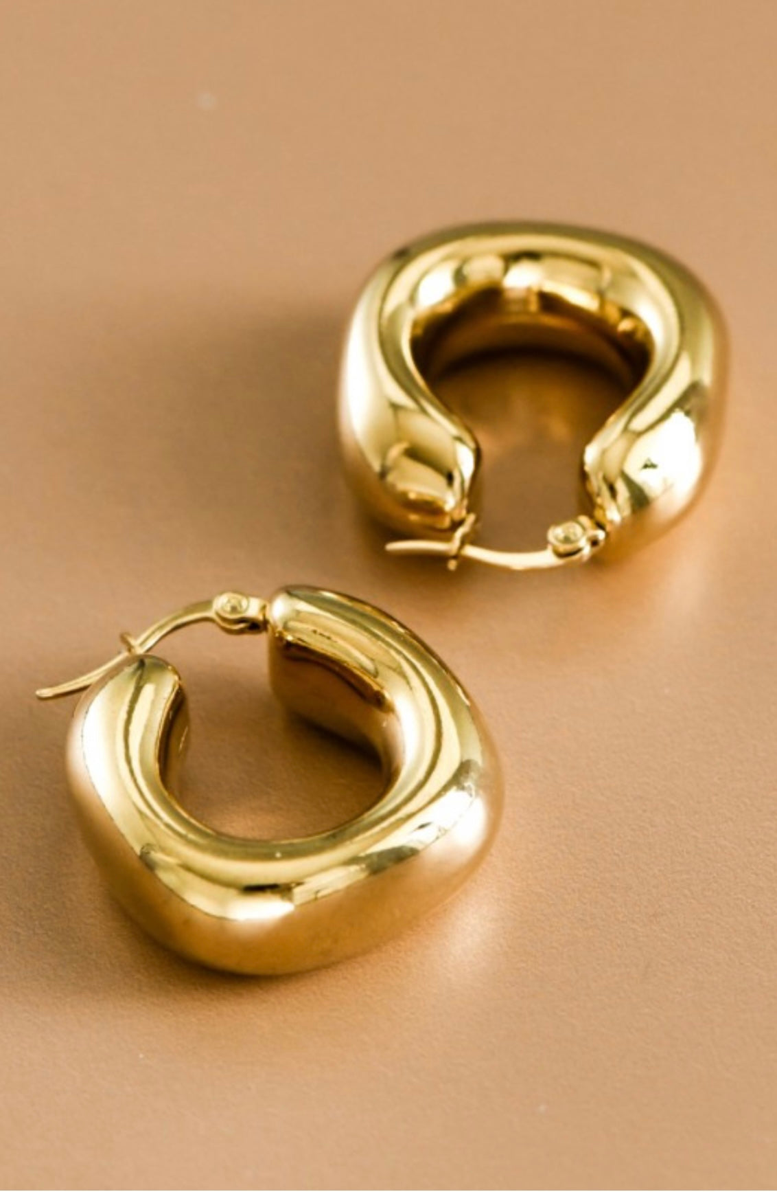 Chunky Gold Hoops