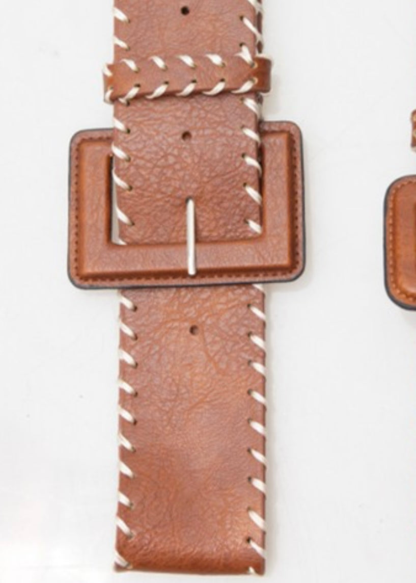 Go-To Wide Leather Belt