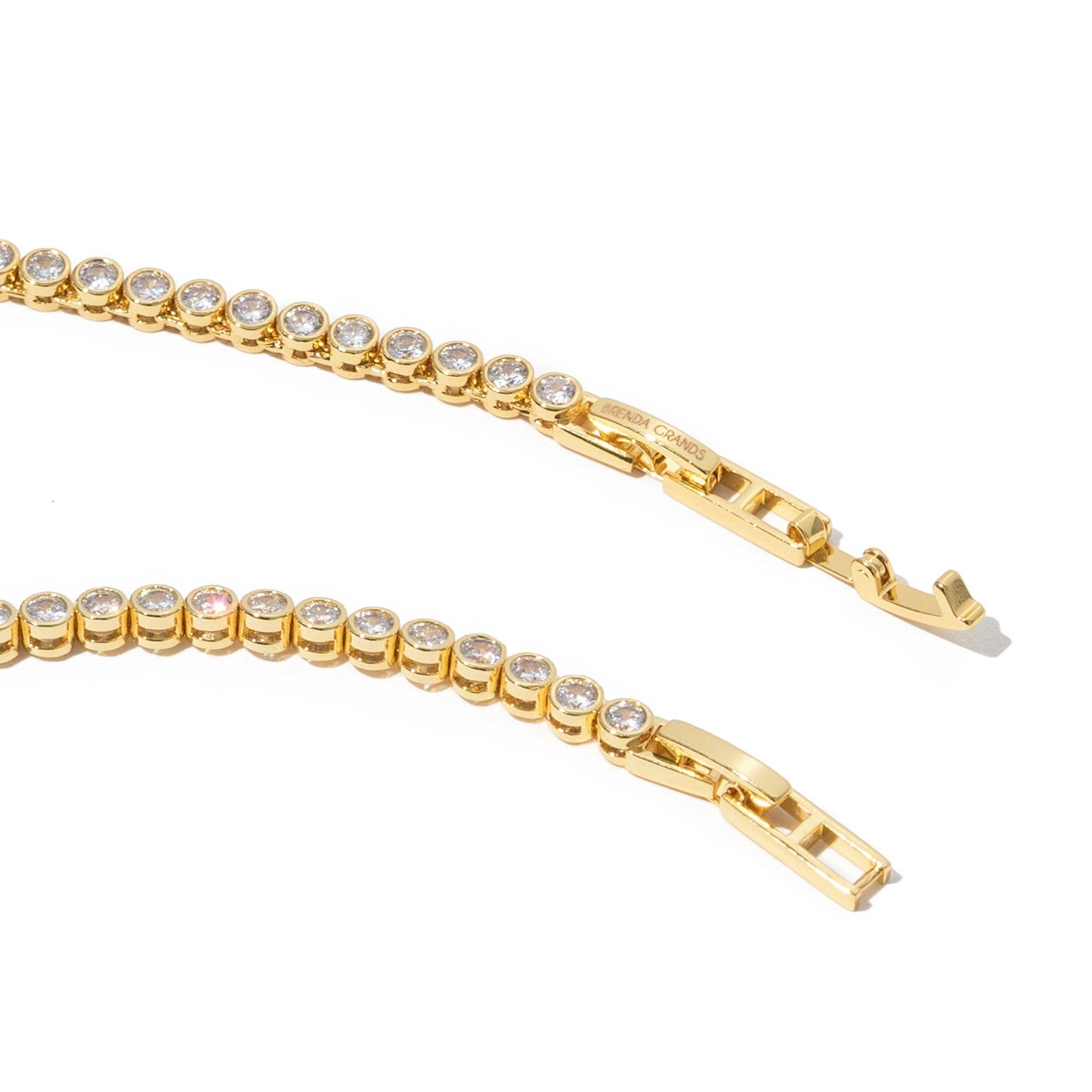 Brenda Grands Brilliant Tennis Necklace 18K Gold