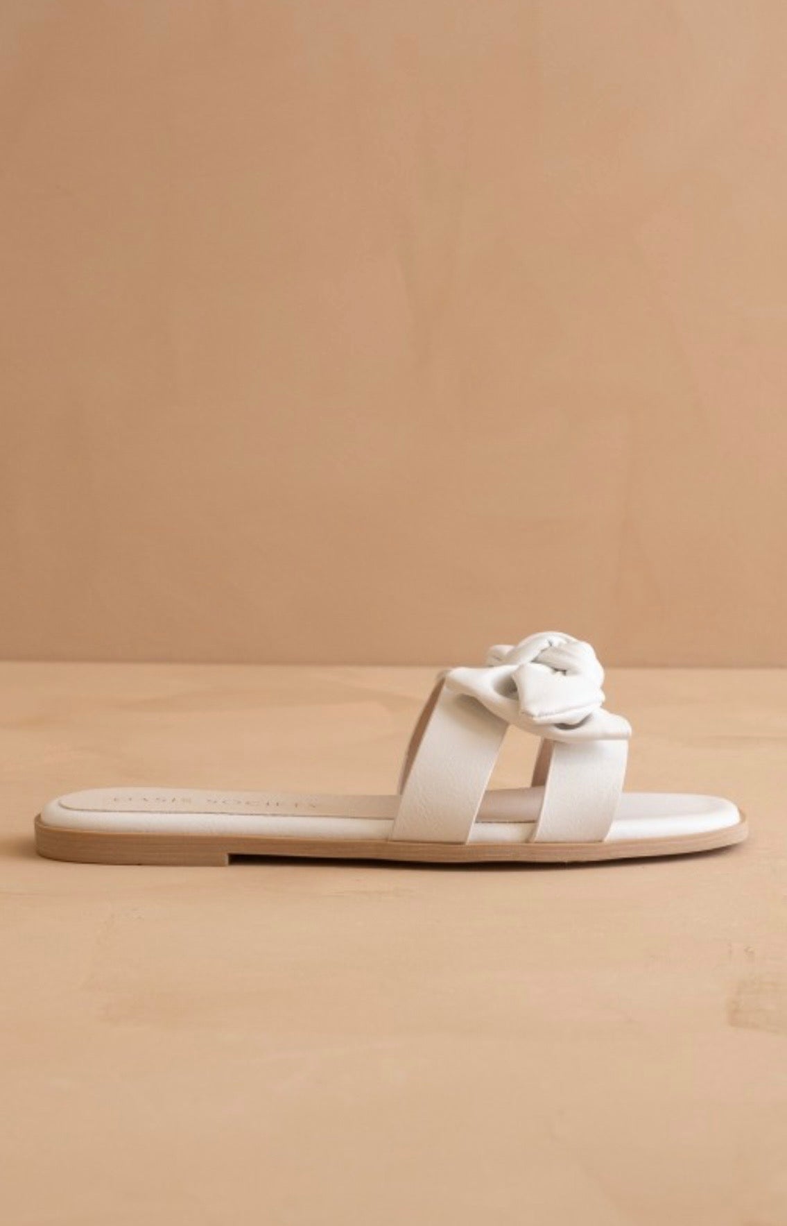 Ginny White Slip-On Sandal