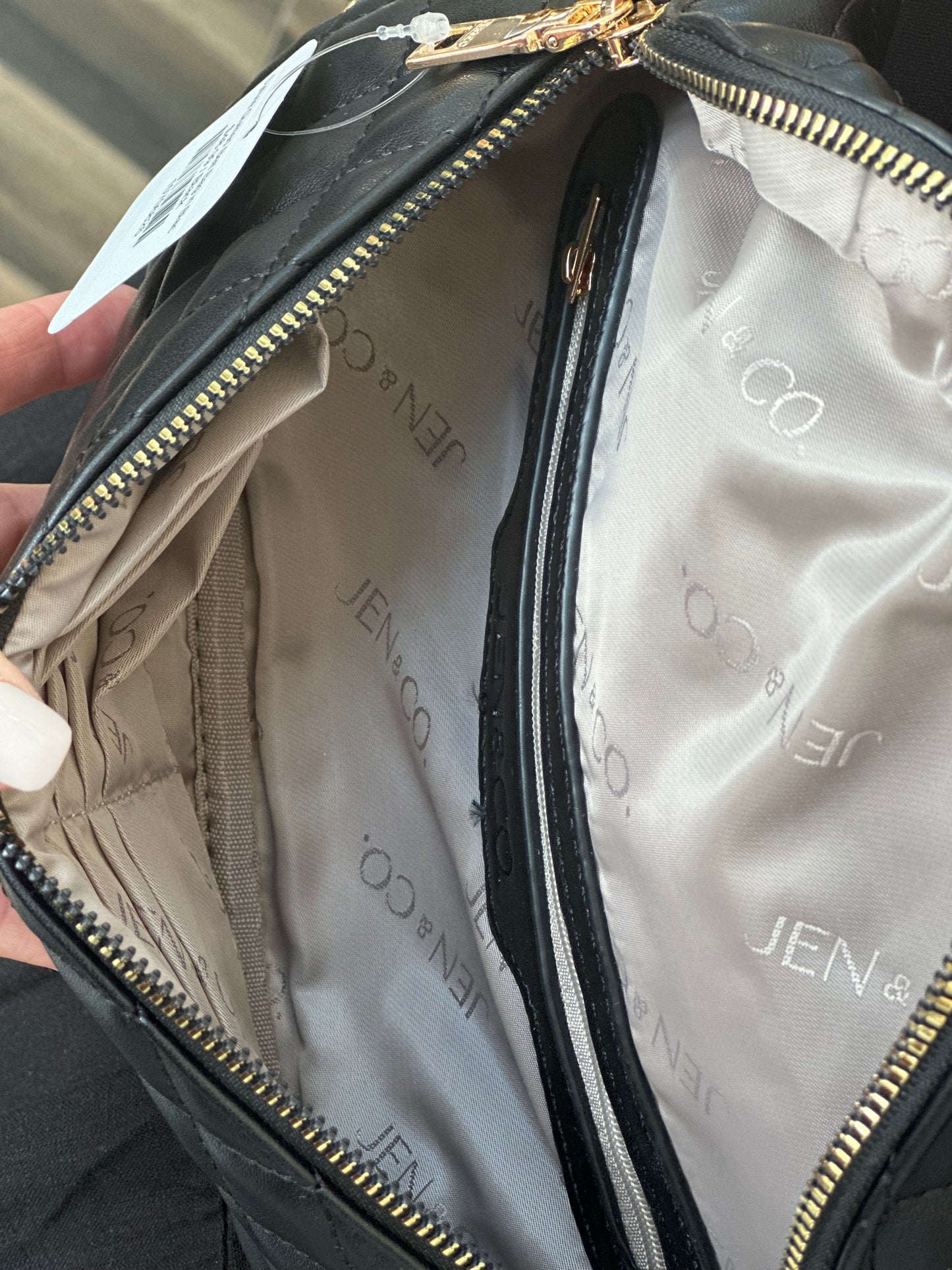 Sylvie Quilted Belt Bag in Black