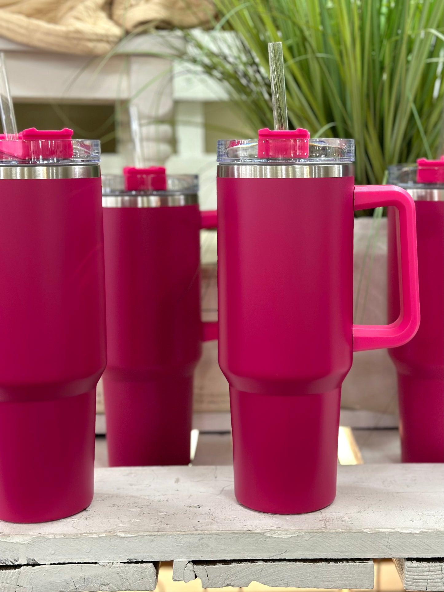 Love Pink Tumbler in Hot Pink