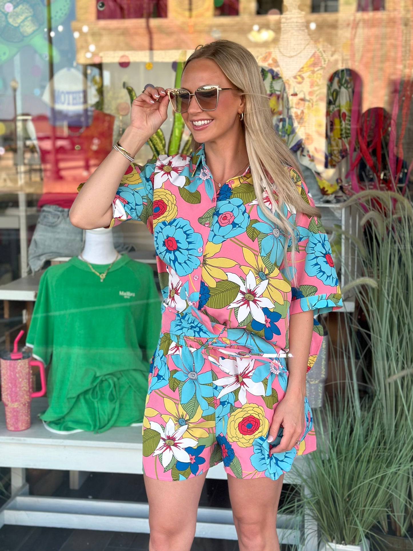 NEW! Summer Vacay Floral Top and Short Set