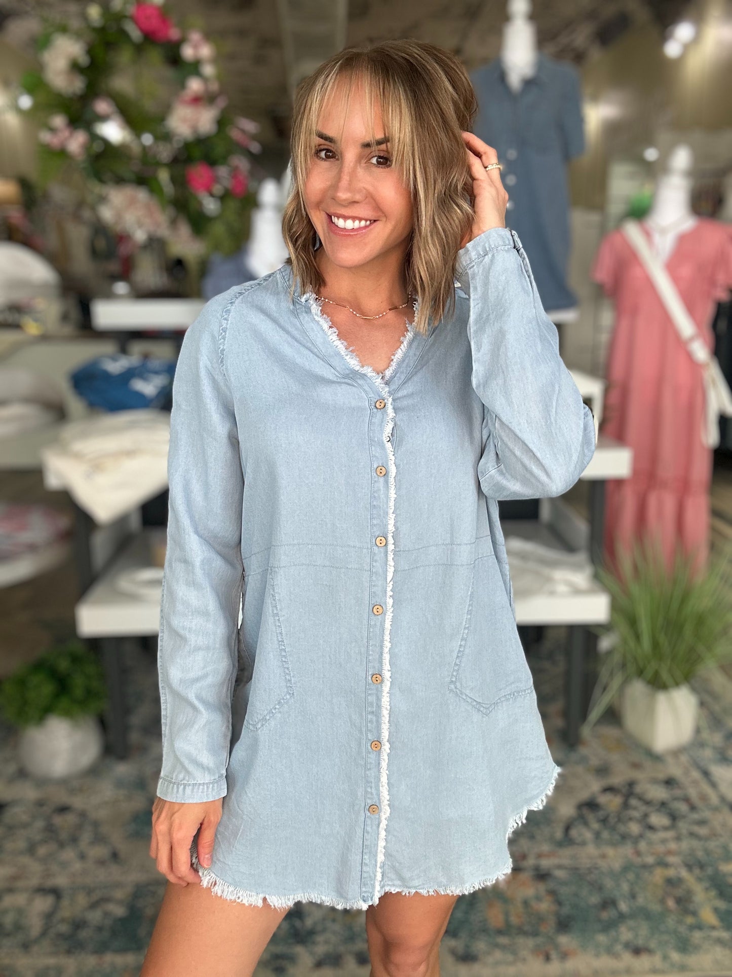 NEW! Darling in Denim Oversized Top