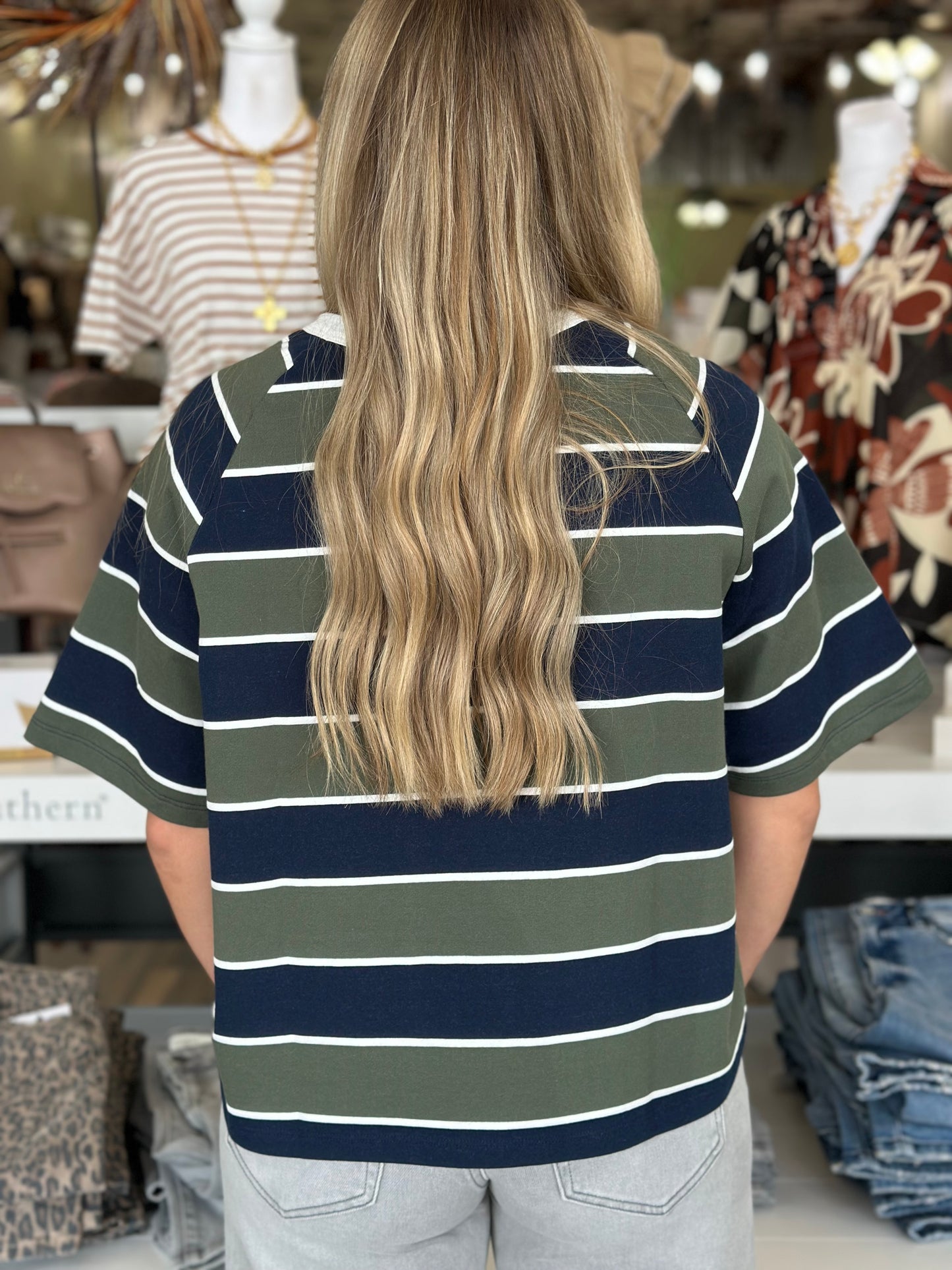 Casual Charm Striped Top