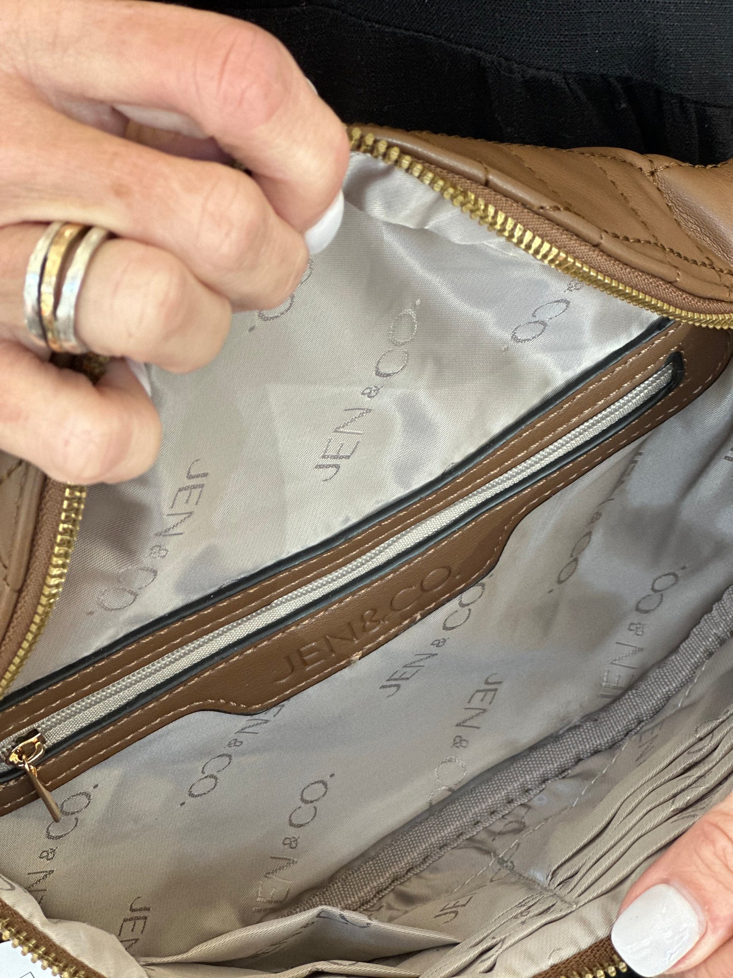 Sylvie Quilted Belt Bag in Chocolate