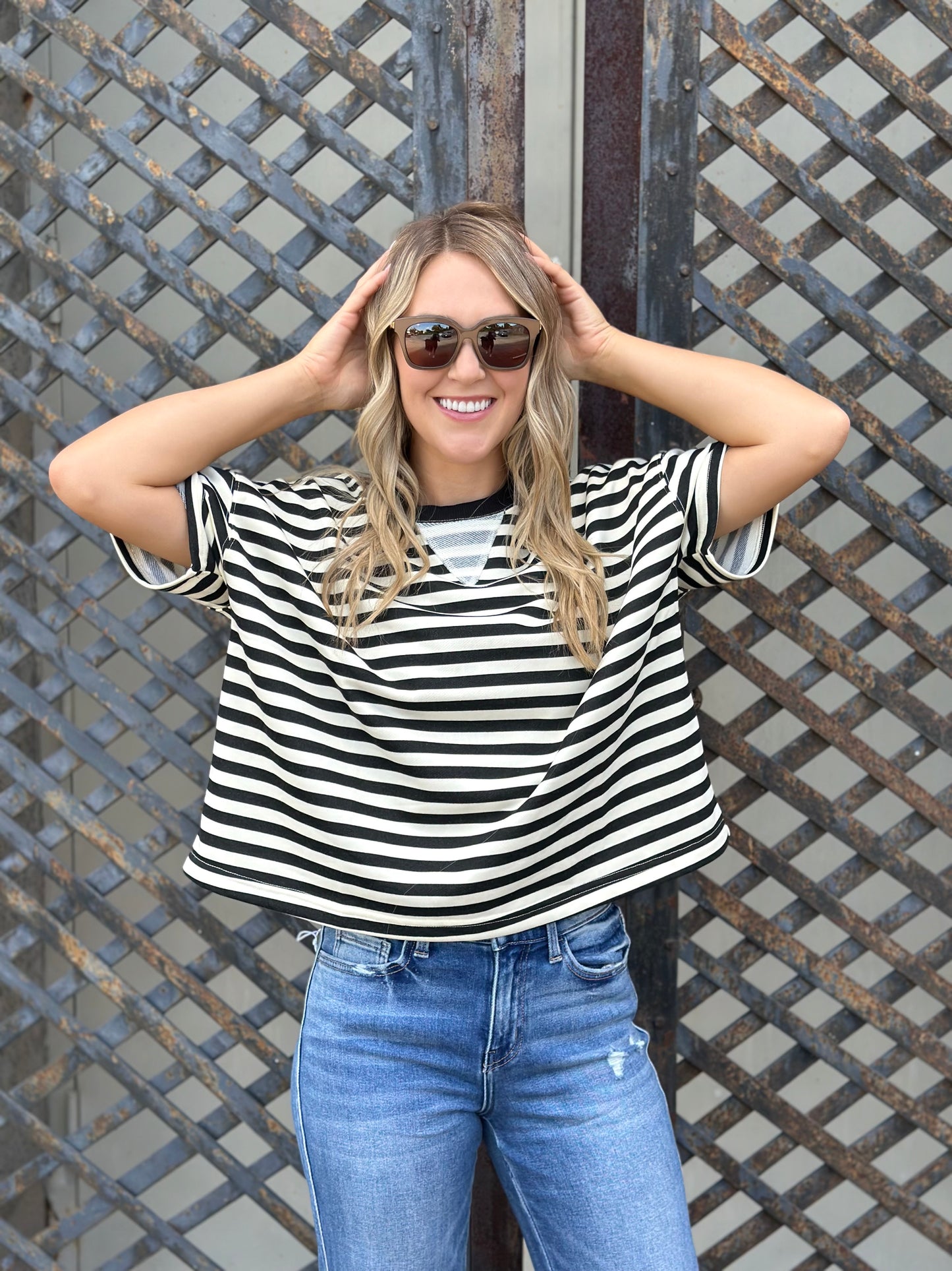 NEW! Effortless Moment Striped Top