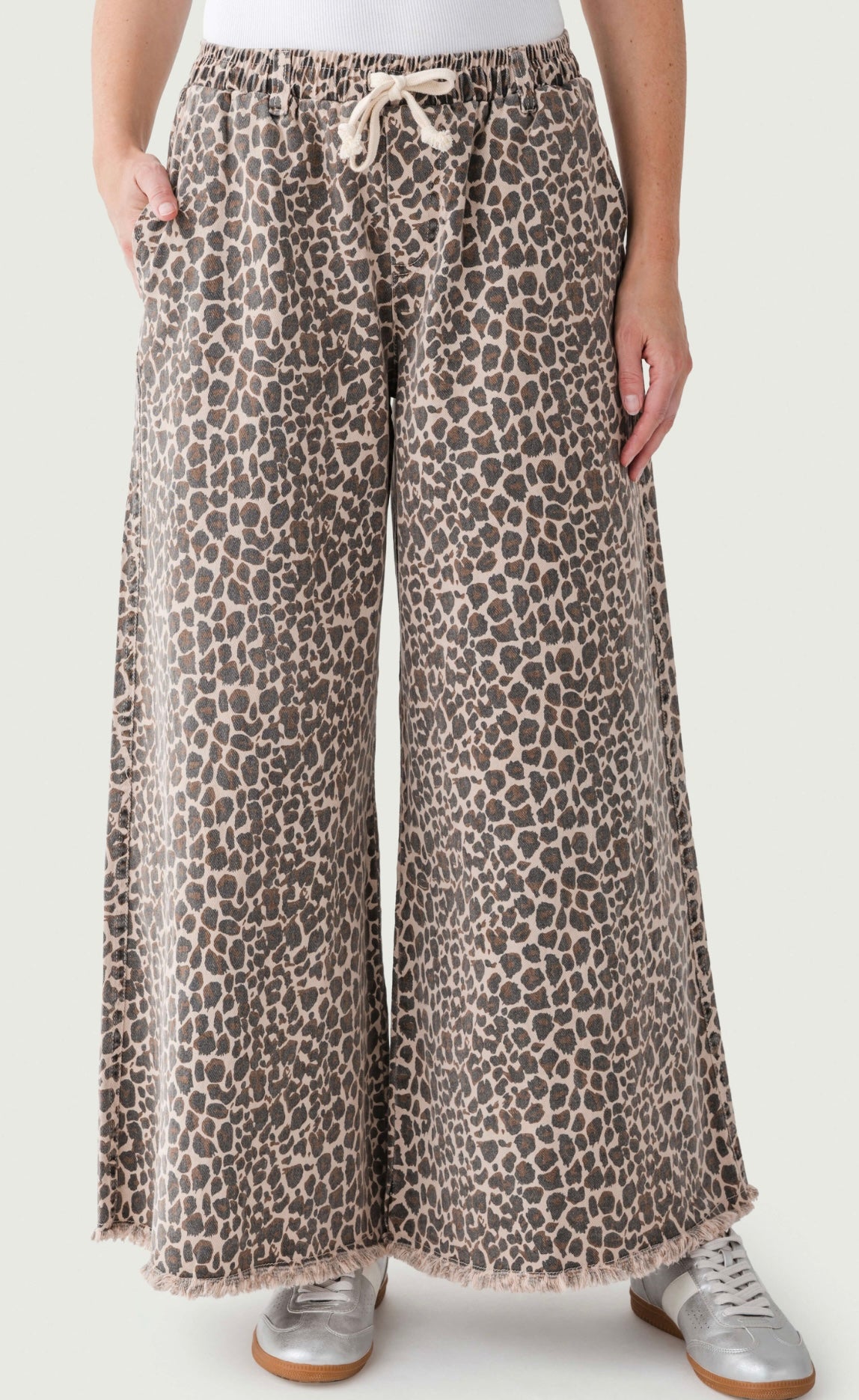 Vintage Havana Drawstring Pant in Leopard