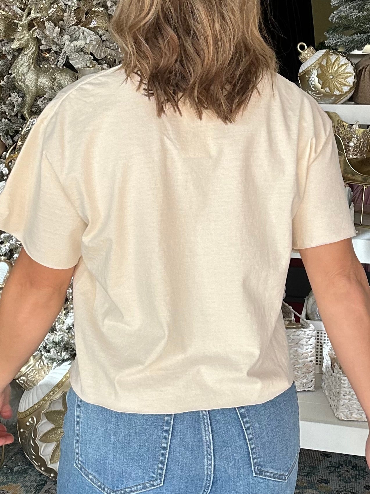 NEW! Retro Christmas Cropped Tee