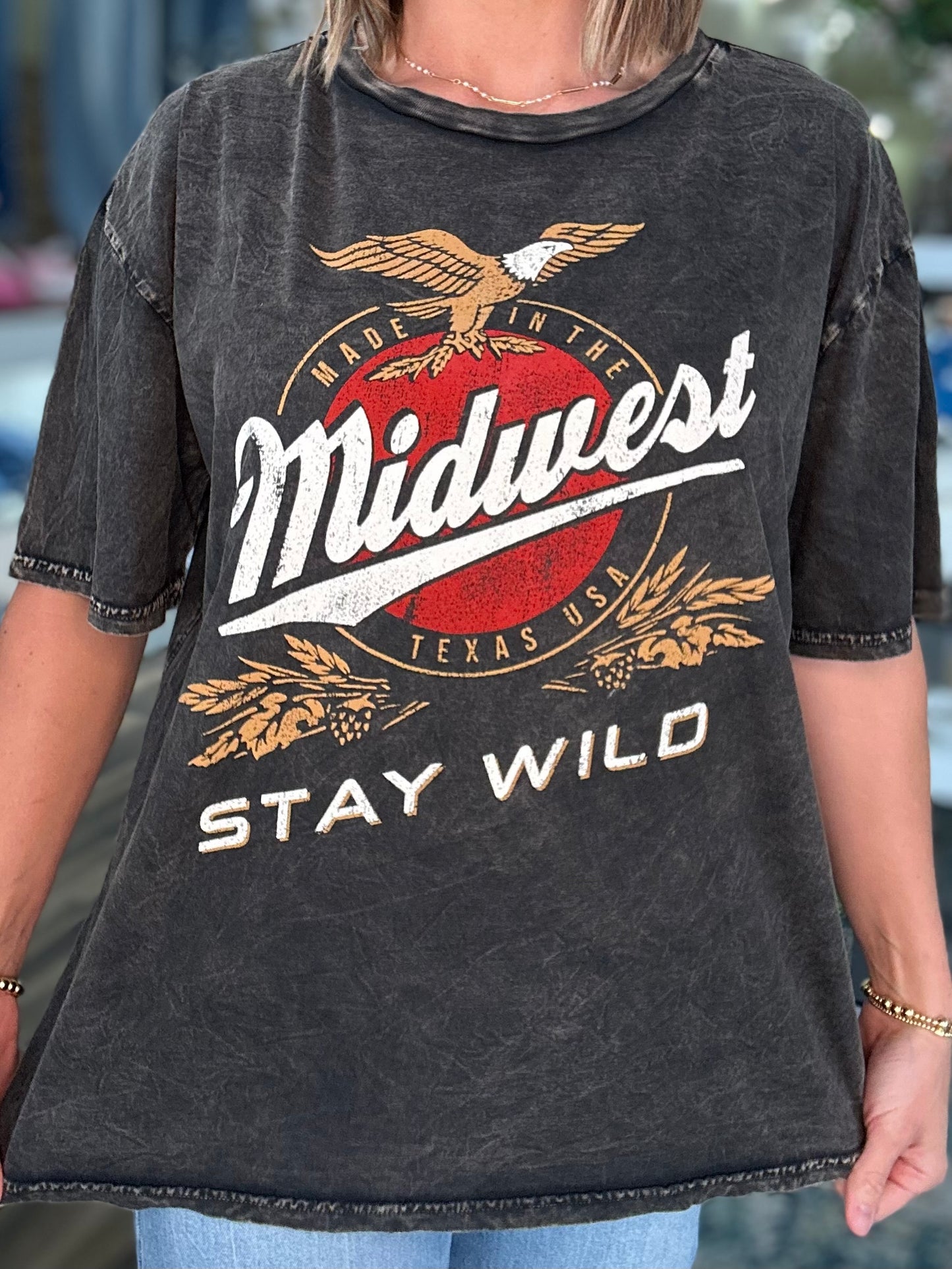 MidWest Mineral Black Tee