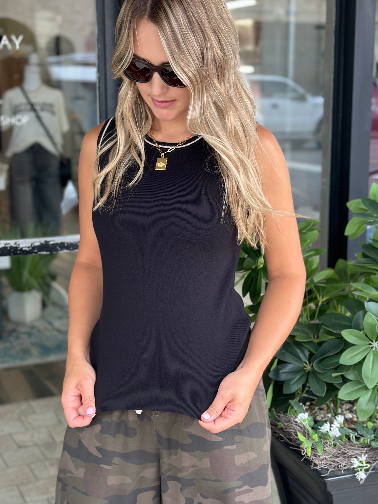 NEW! Simple Sophistication Tank in Black