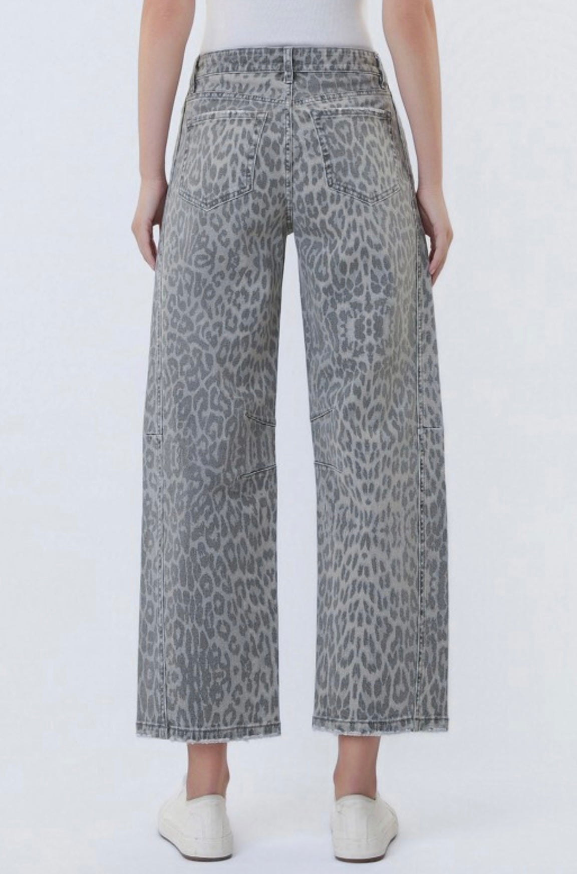 Kate Leopard Barrel Jean by Vervet