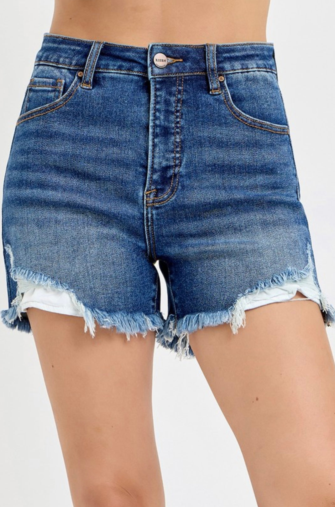 Austin Dark Denim Shorts by Risen
