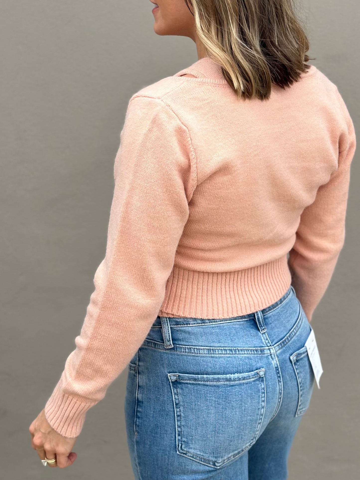 Blush Hour Layered Sweater Top