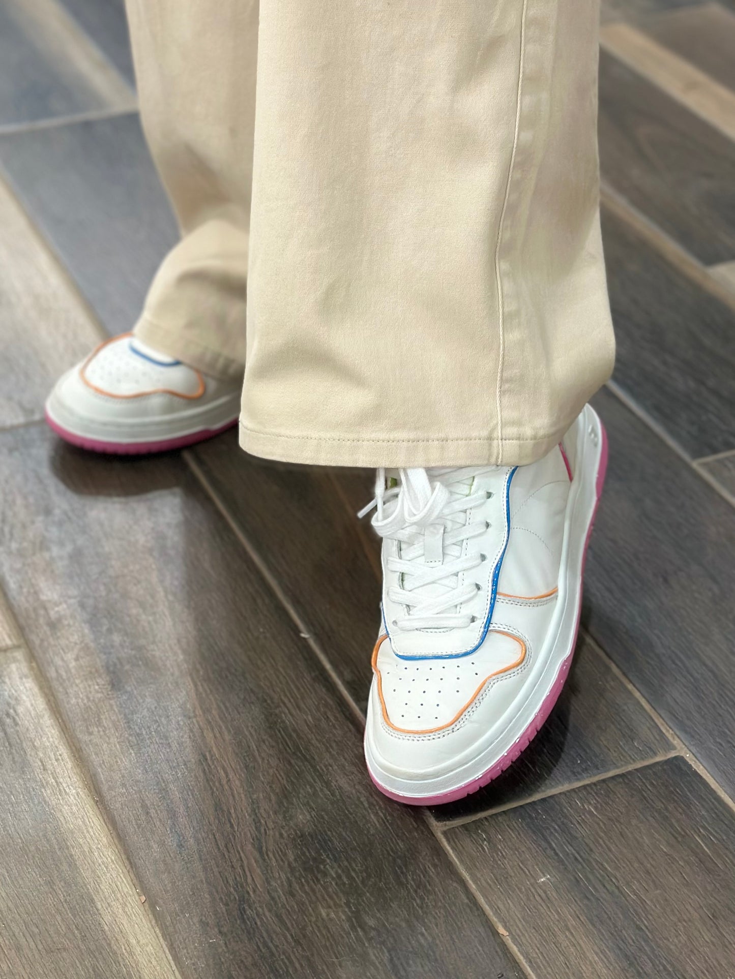 Vintage Havana Taylor sneakers in white/multi color/stitch