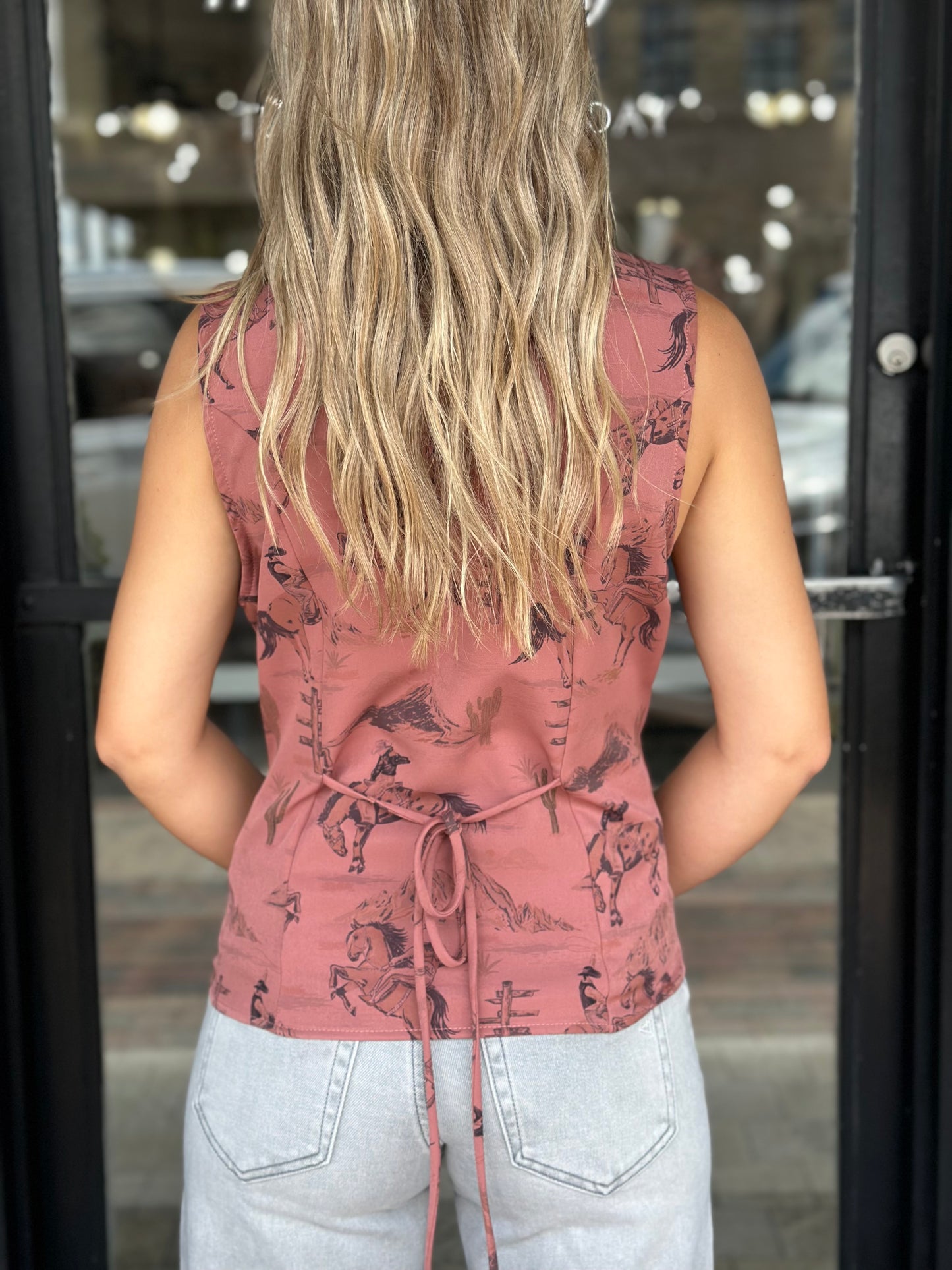NEW! Get Western Vest in Deep Mauve