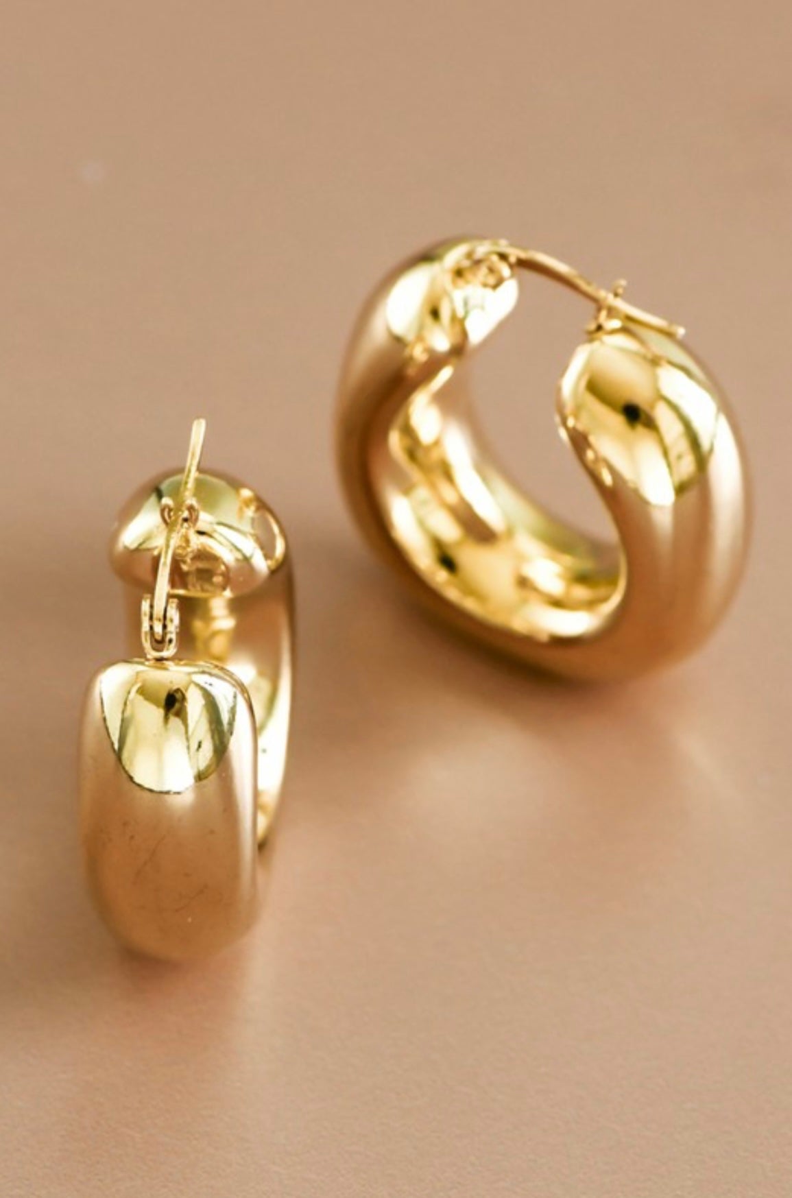 Chunky Gold Hoops