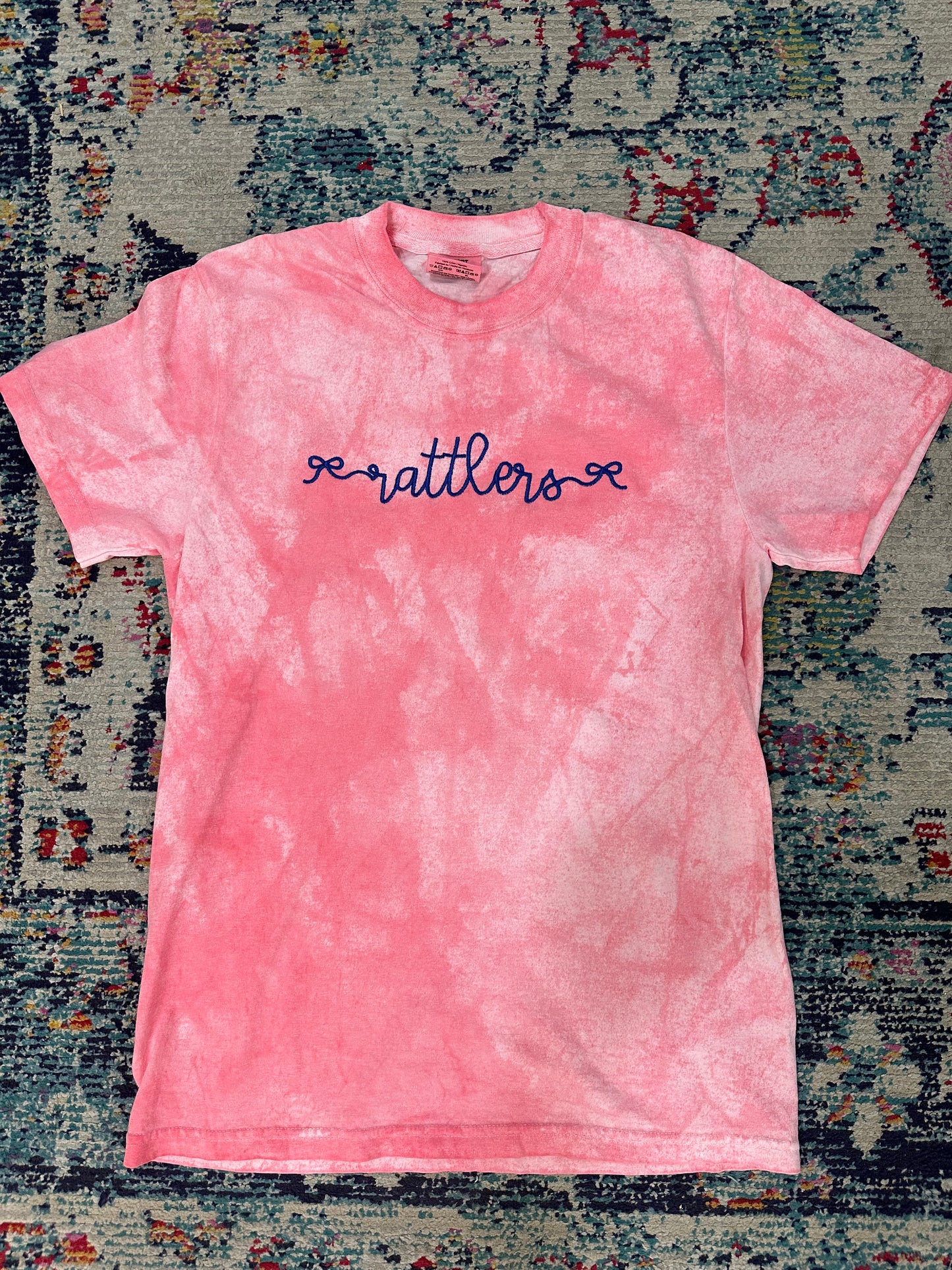 RATTLERS Bow Detail Tee in Pink