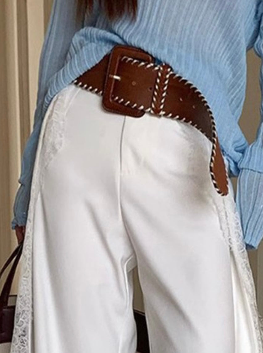 Go-To Wide Leather Belt