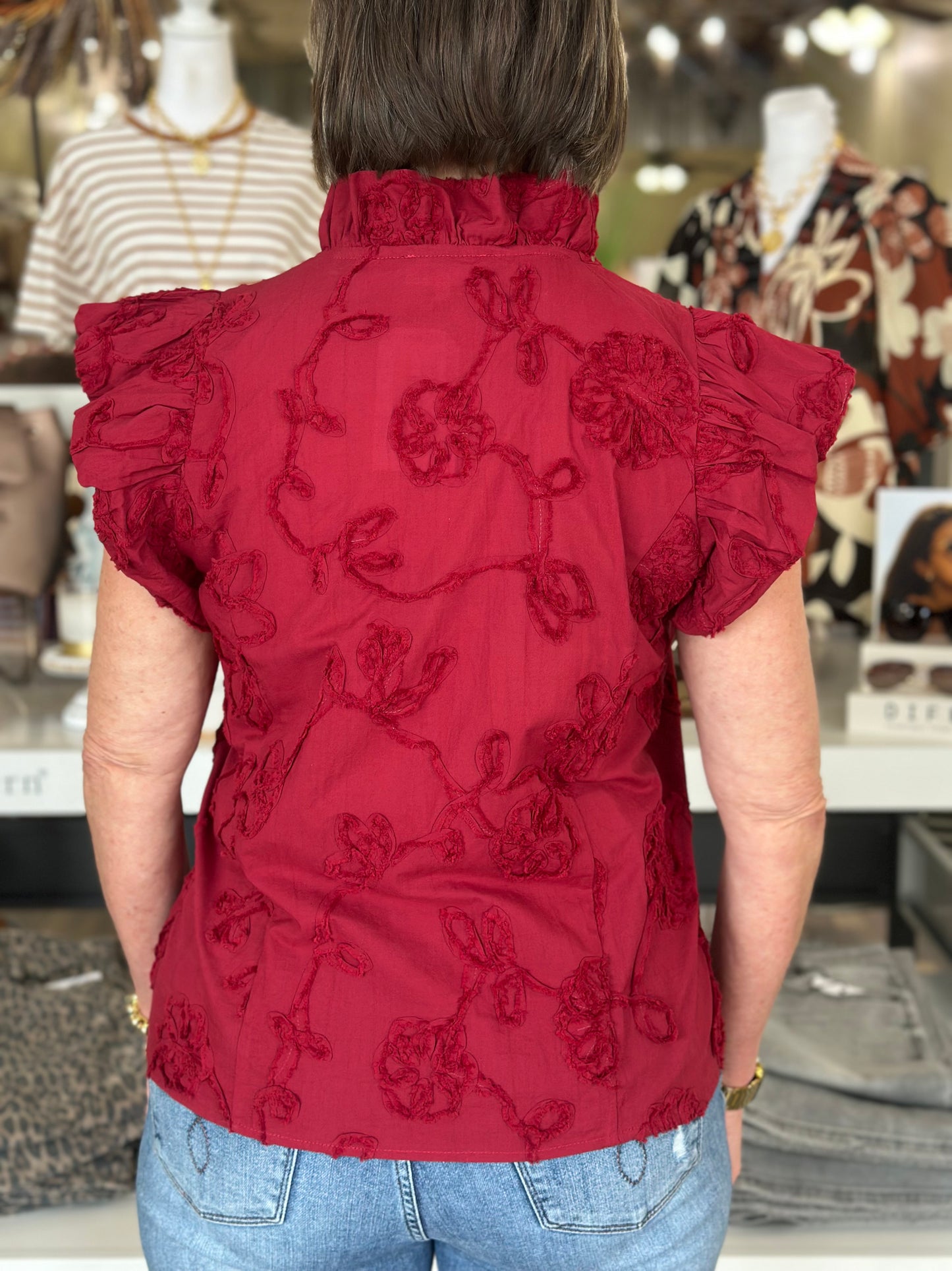 NEW! City Bloom Textured Top