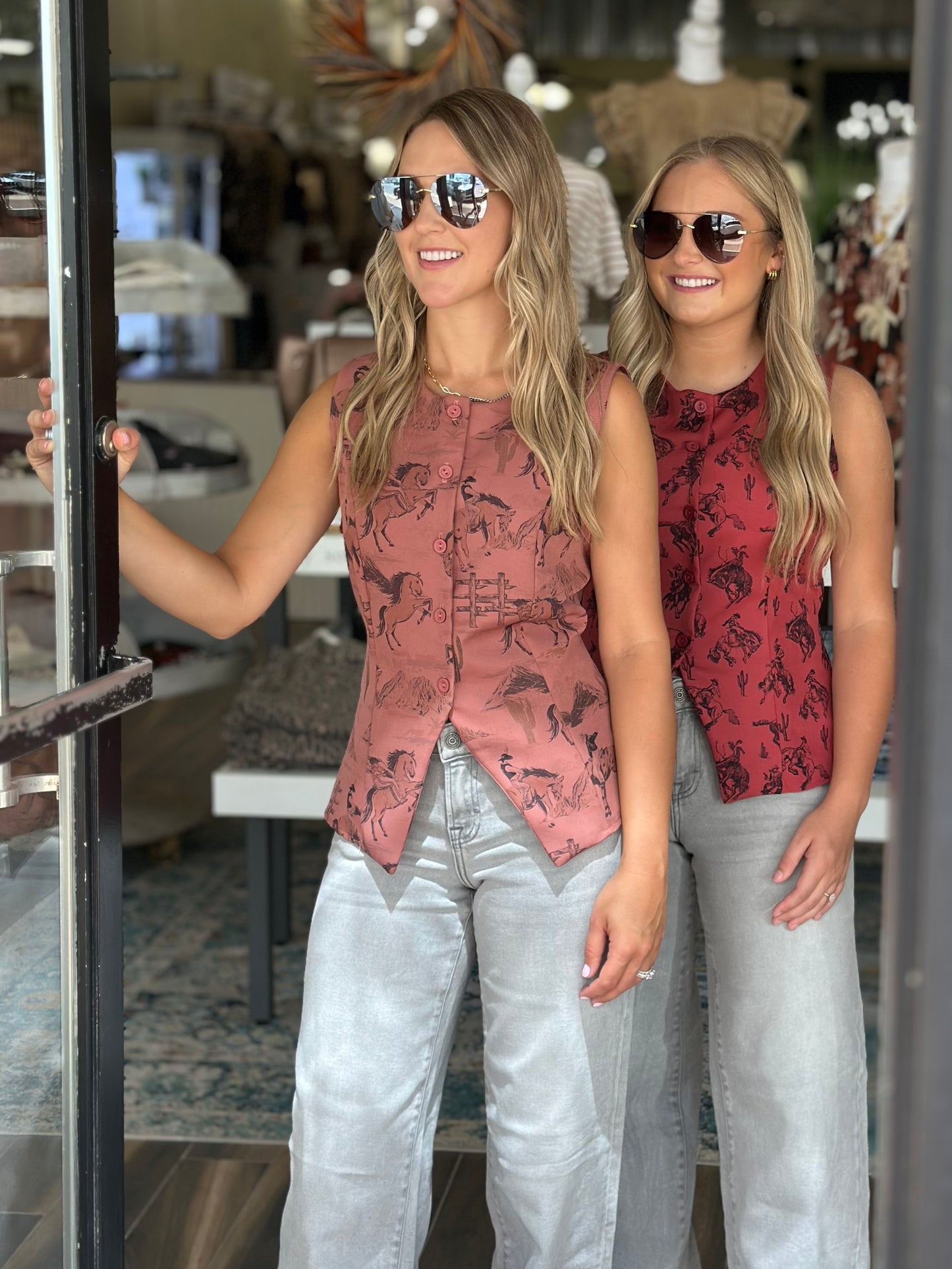 NEW! Get Western Vest in Brick