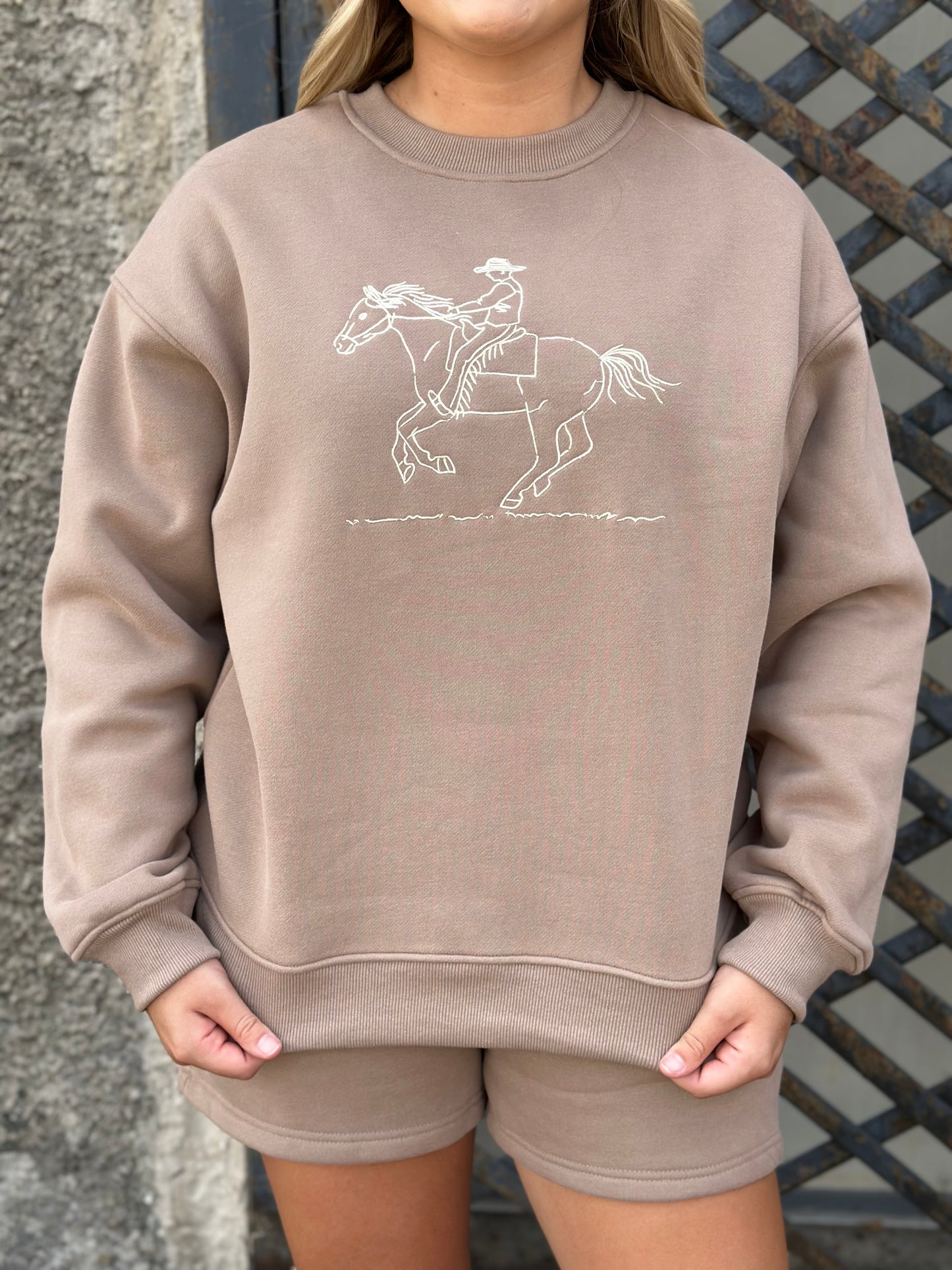 NEW! Let's Ride Shorts Set in Mocha