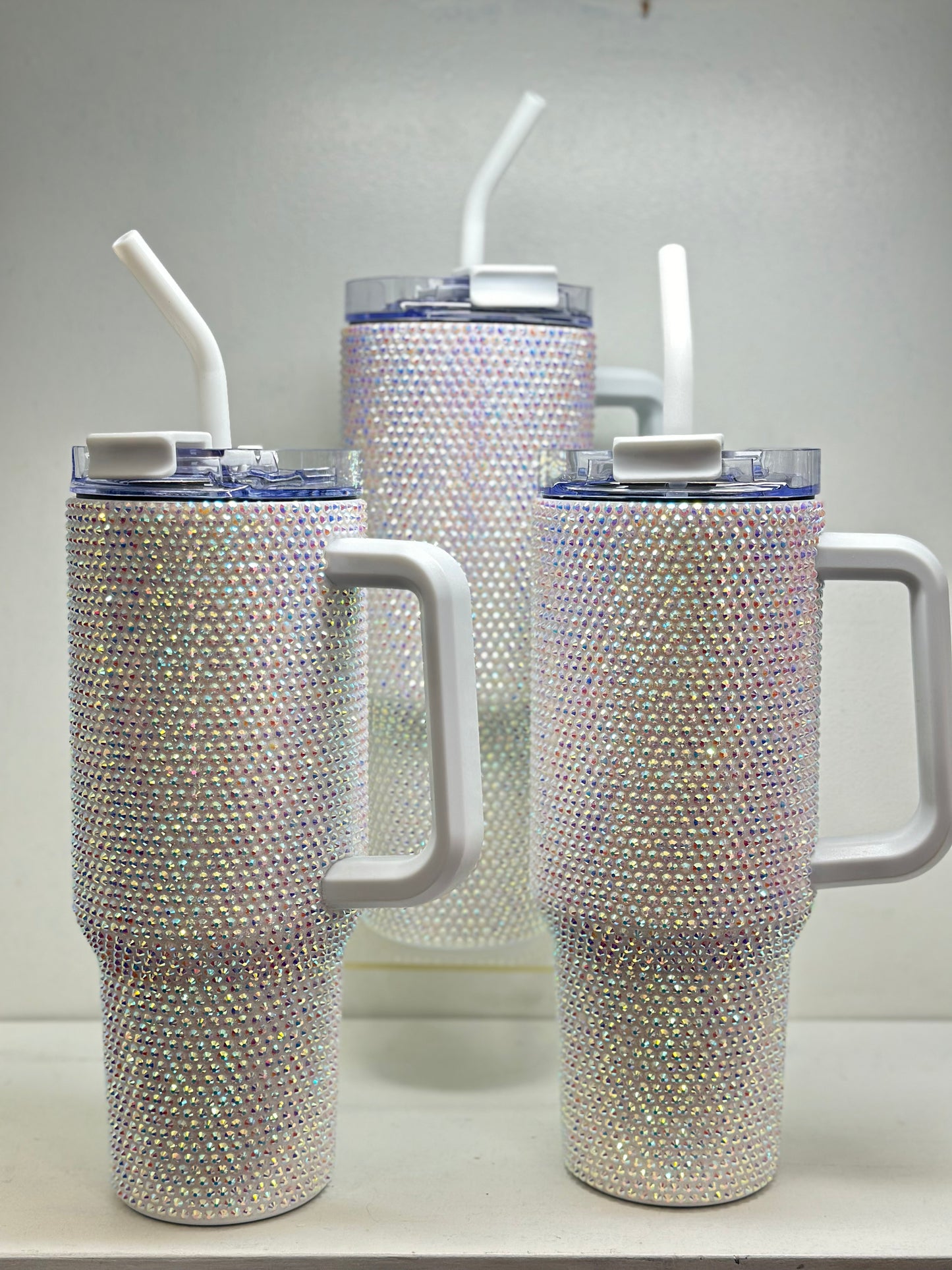 Flashy White 40oz Tumbler