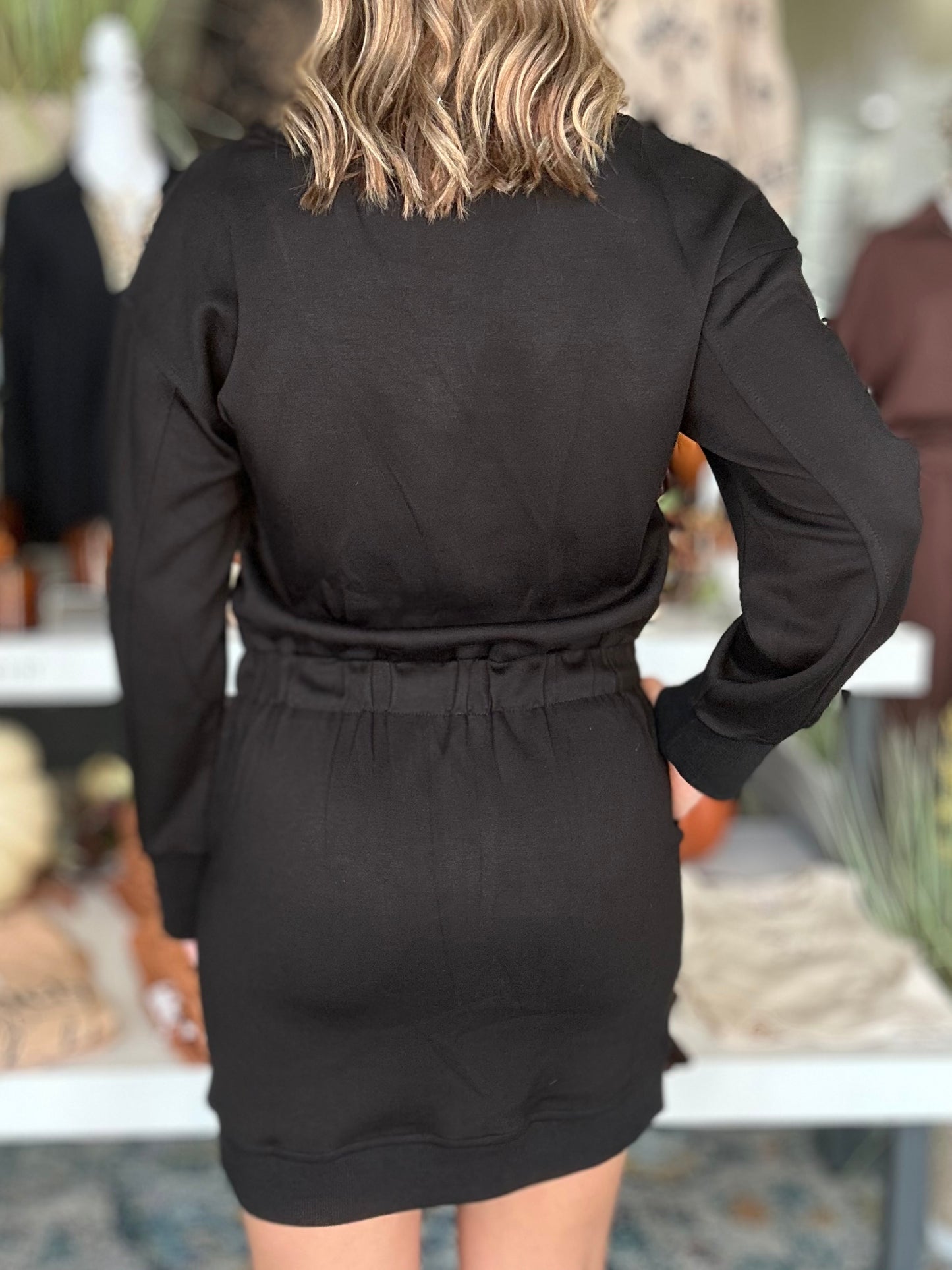 NEW! Classy and Cozy Dress in Black