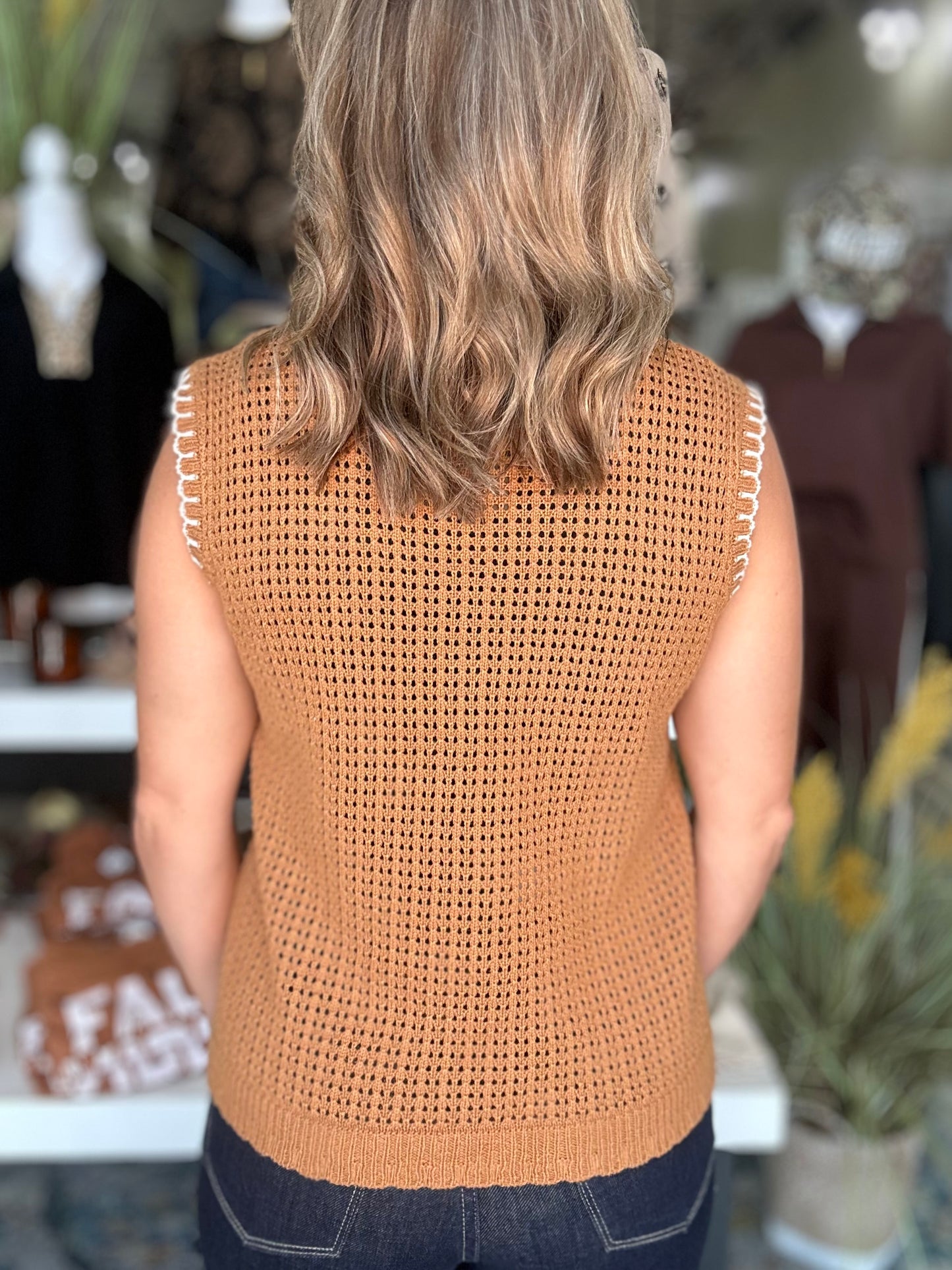 NEW! Cool and Cozy Sweater Top in Camel