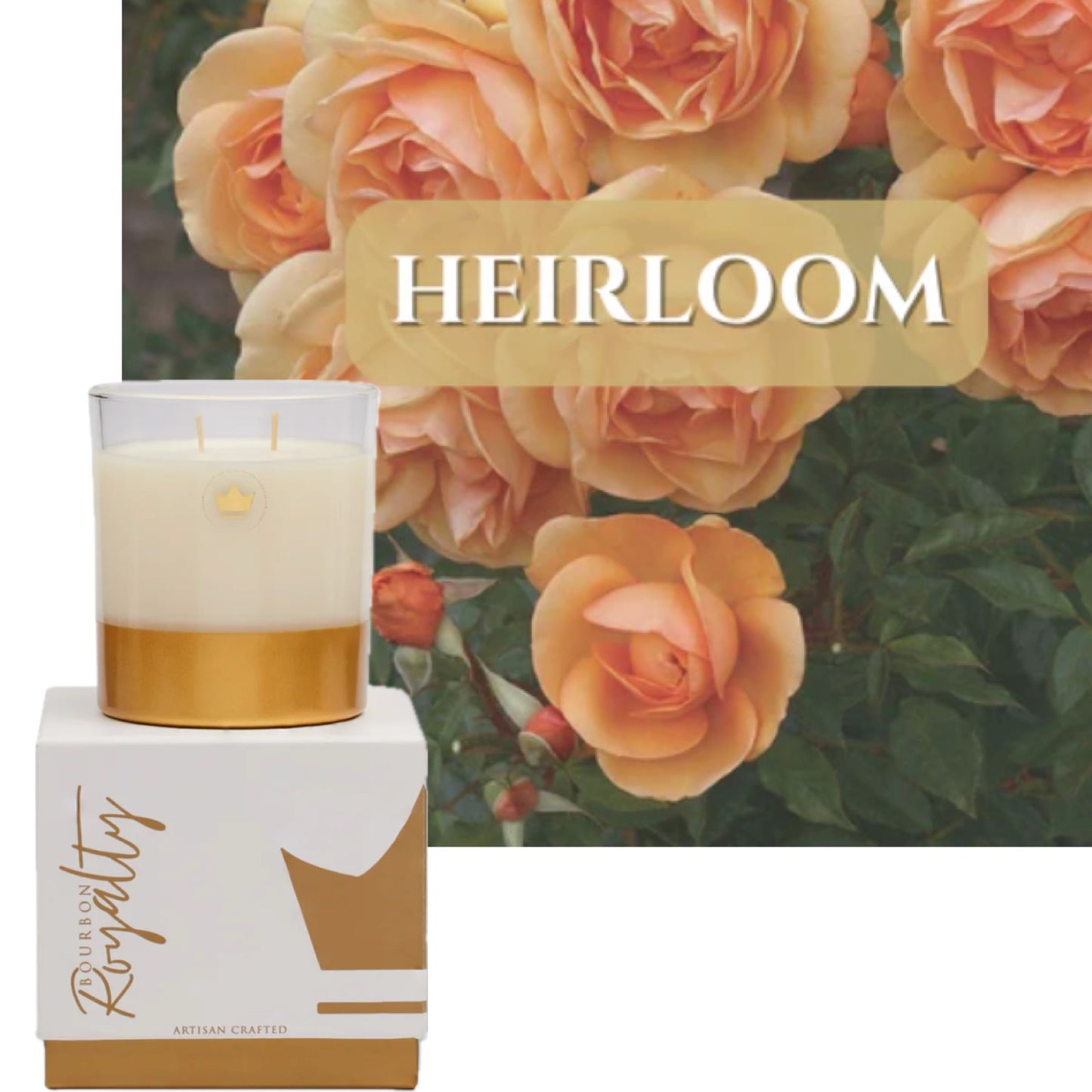 Bourbon Royalty: Boxed Glass 14oz Candle