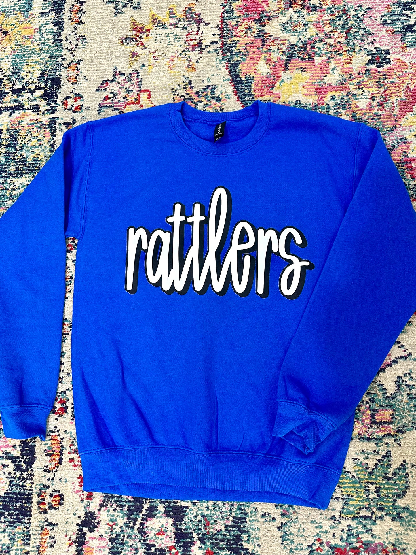 RATTLERS Pullover Sweatshirt on Royal