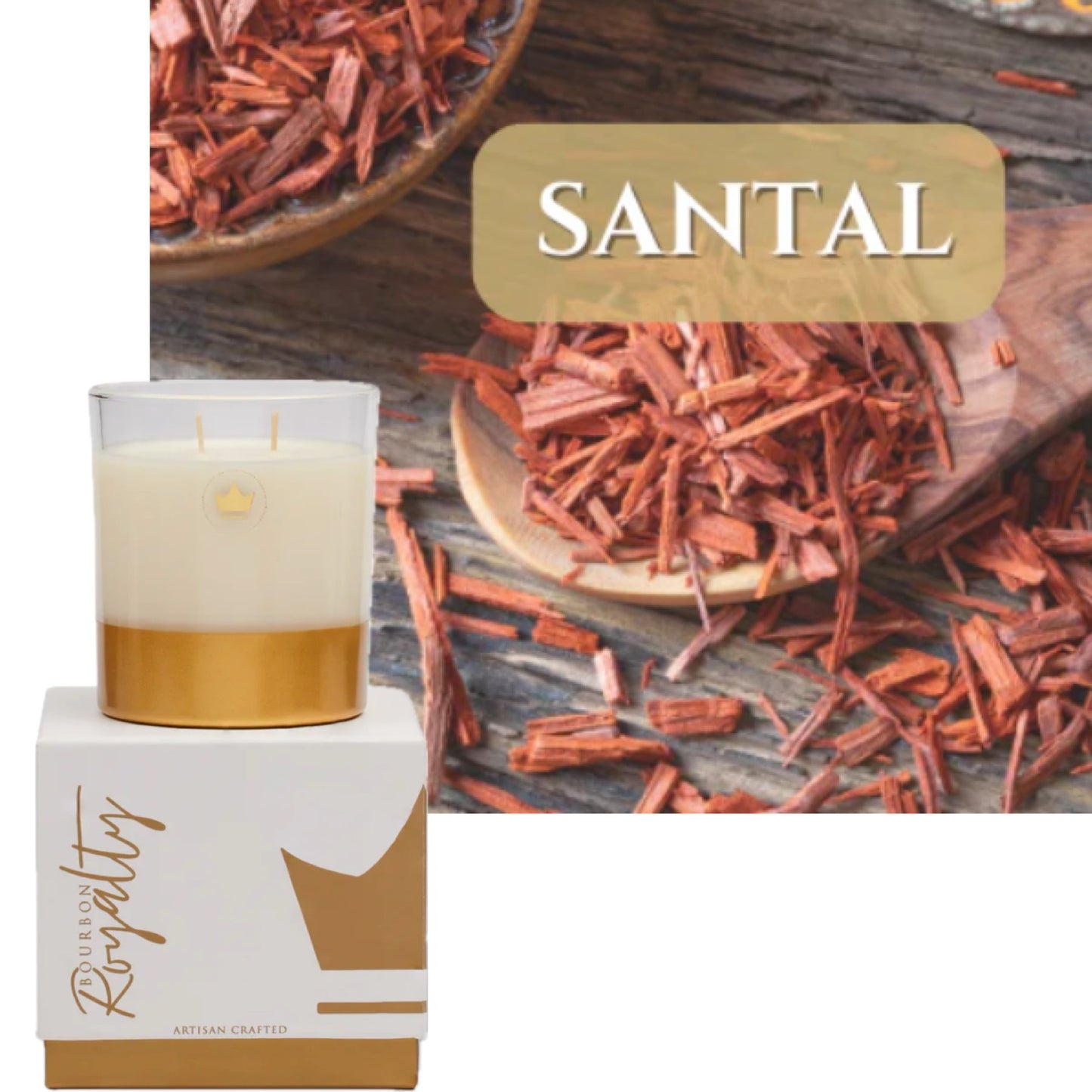Bourbon Royalty: Boxed Glass 14oz Candle