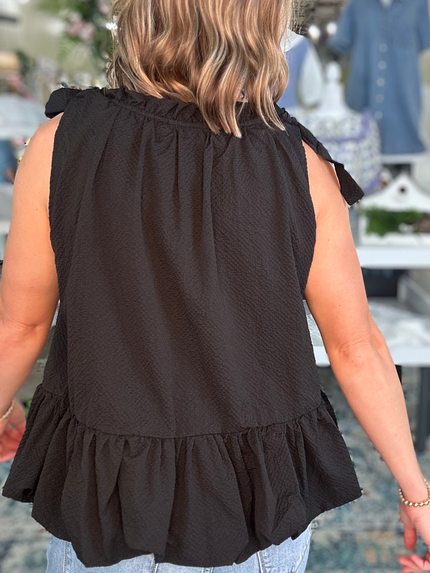 NEW! Bold in Black Bubble Tank