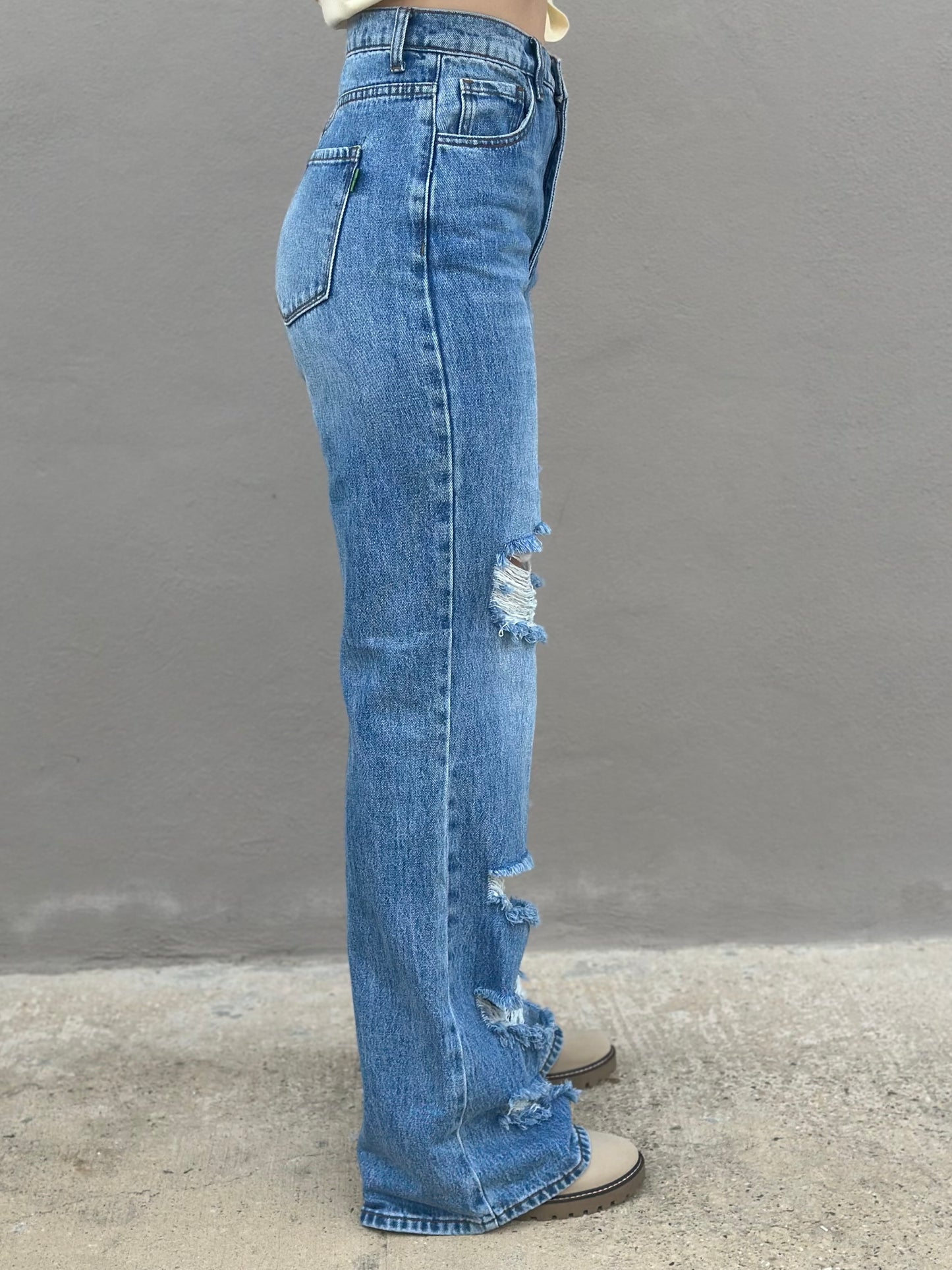 Vibrant Millie Distressed Jean