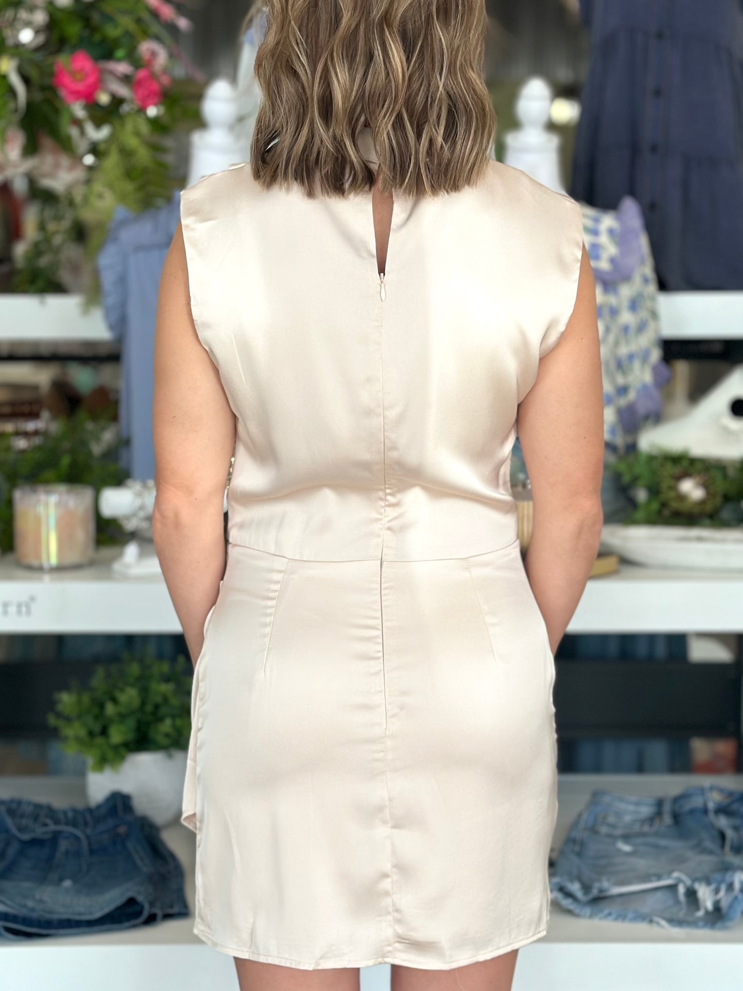 NEW! After Hours Draped Dress