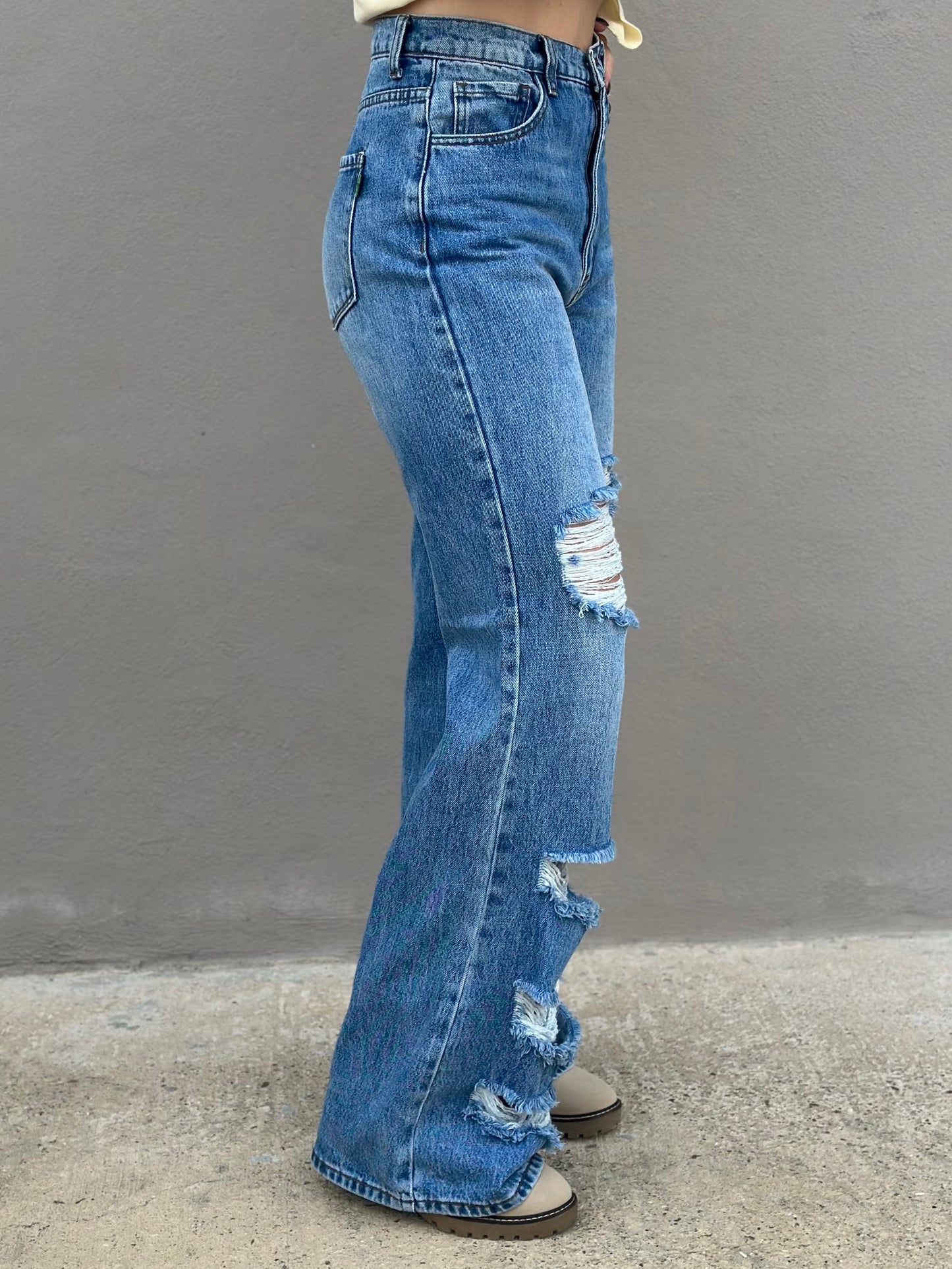 Vibrant Millie Distressed Jean