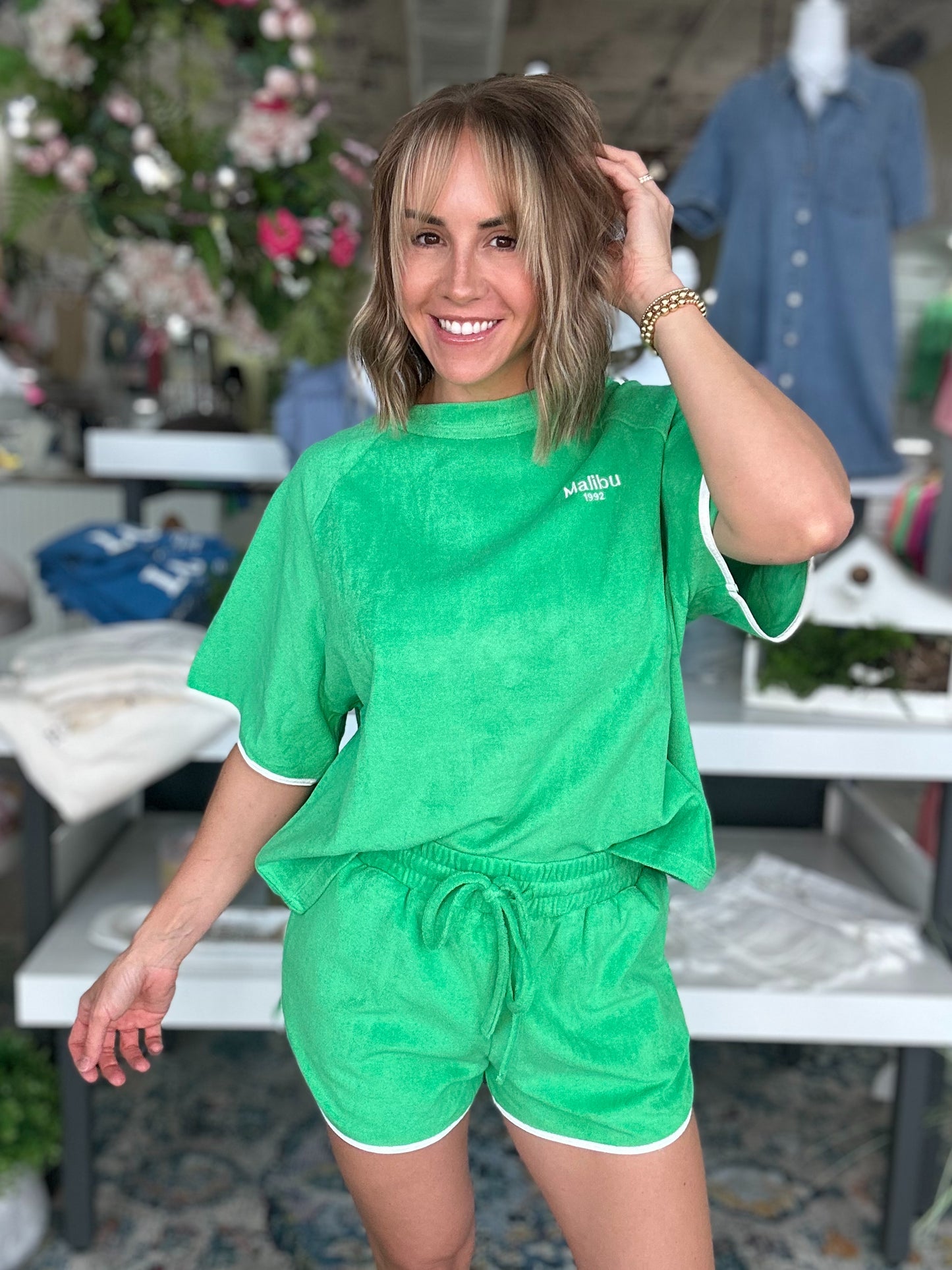 NEW! Summer Dream Shorts Set in Green