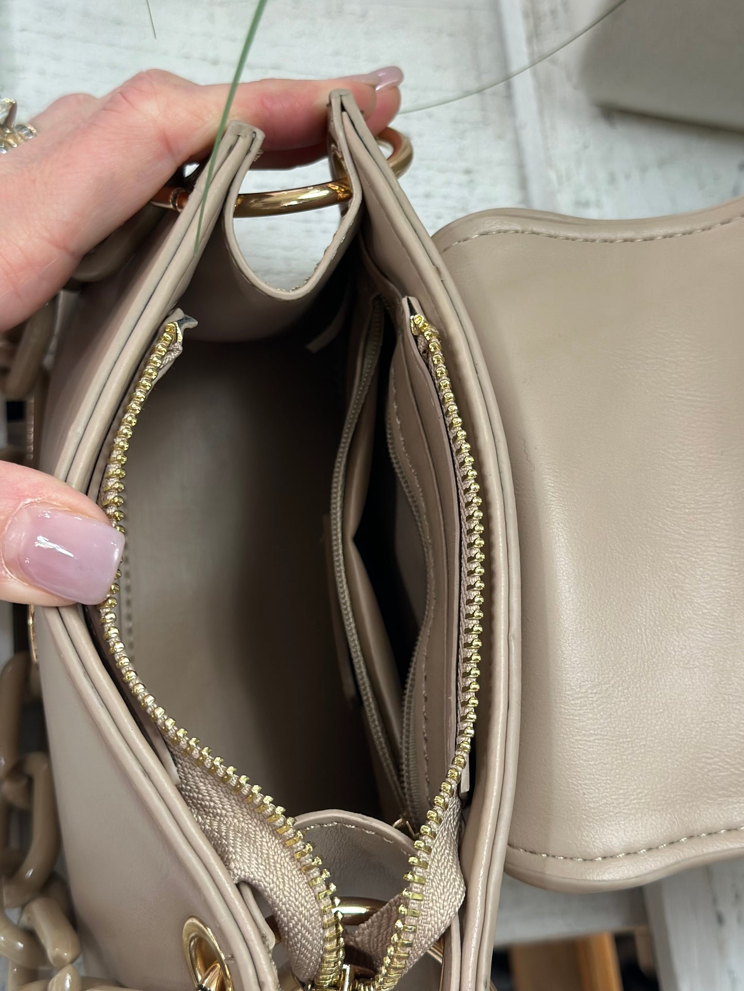 JEN & CO Reno Flapover Crossbody with Chain