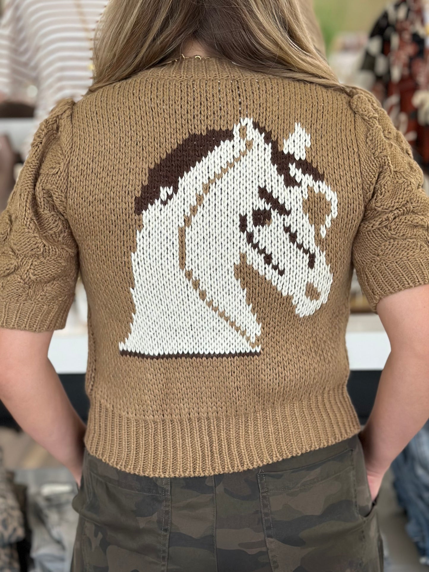 NEW! Vintage Horse Cardigan Top
