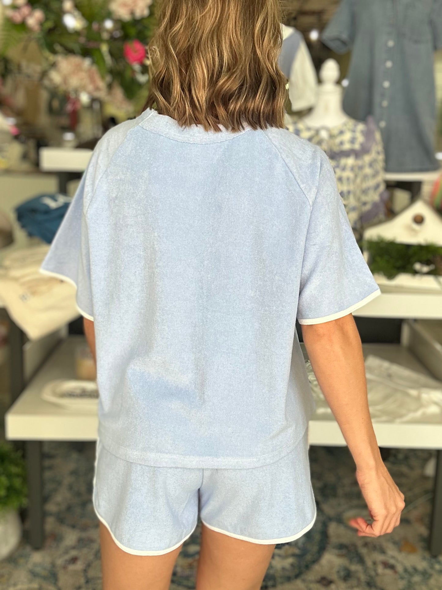 Summer Dream Shorts Set in Sky