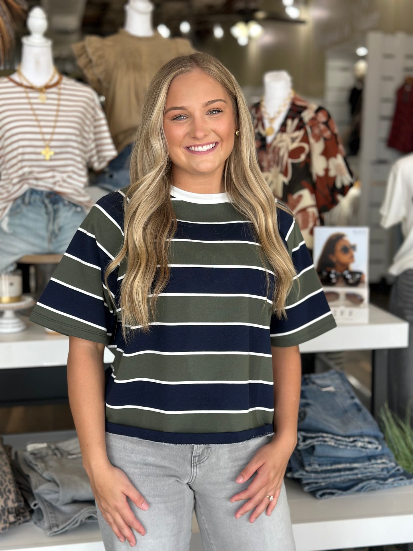 Casual Charm Striped Top