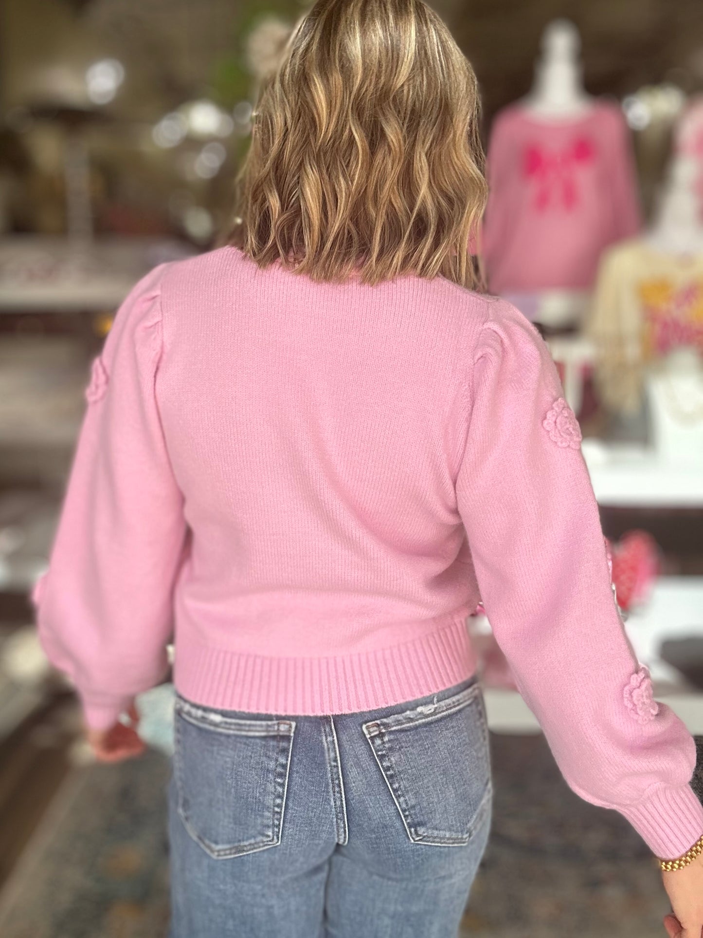 Pink Blossom Sweater