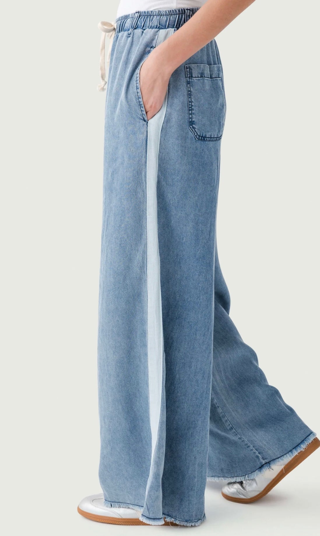 Vintage Havana Drawstring Pant in Denim