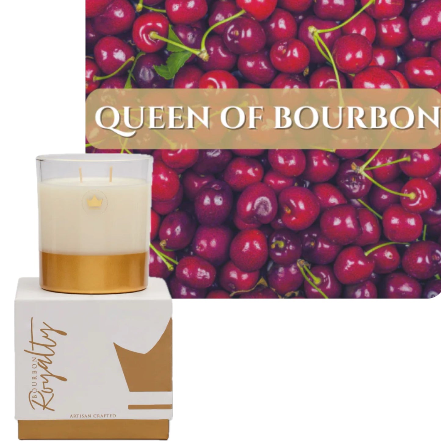 Bourbon Royalty: Boxed Glass 14oz Candle