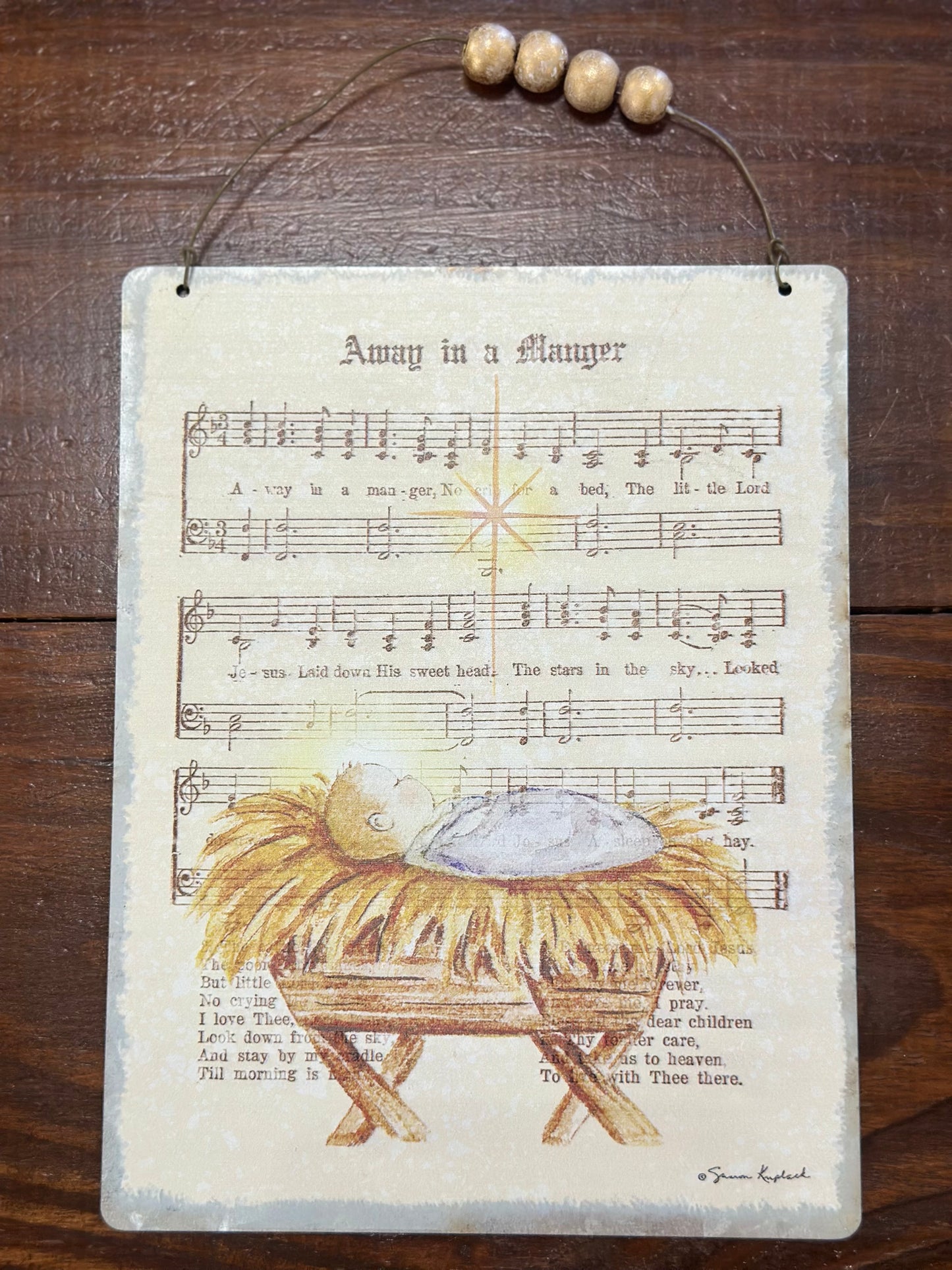 Joyful Melodies Tin Ornament