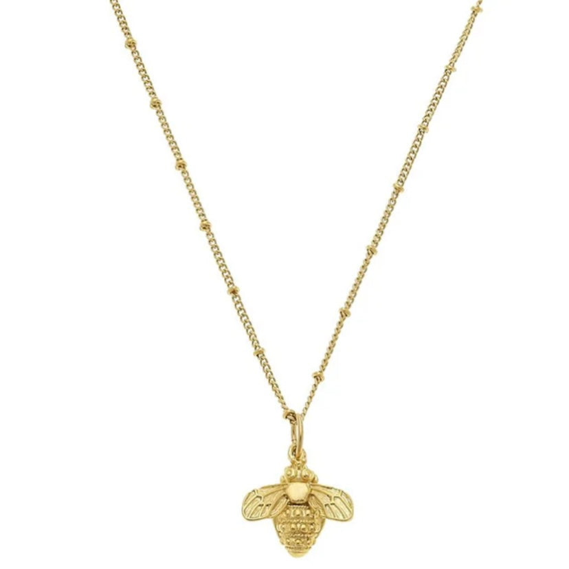 Susan Shaw Dainty Gold Bee Necklace