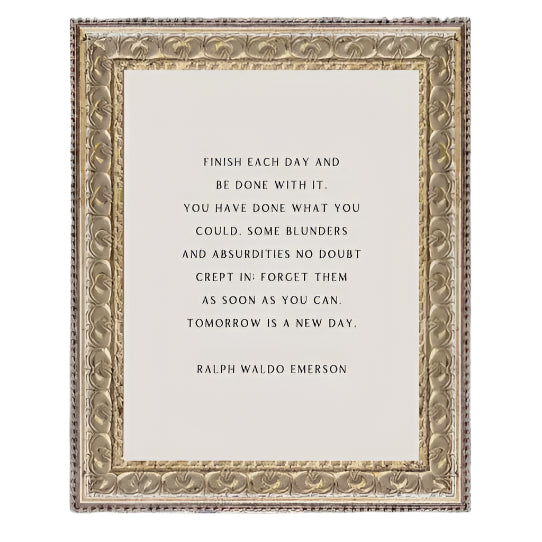 Finish Each Day Framed Print 8x10