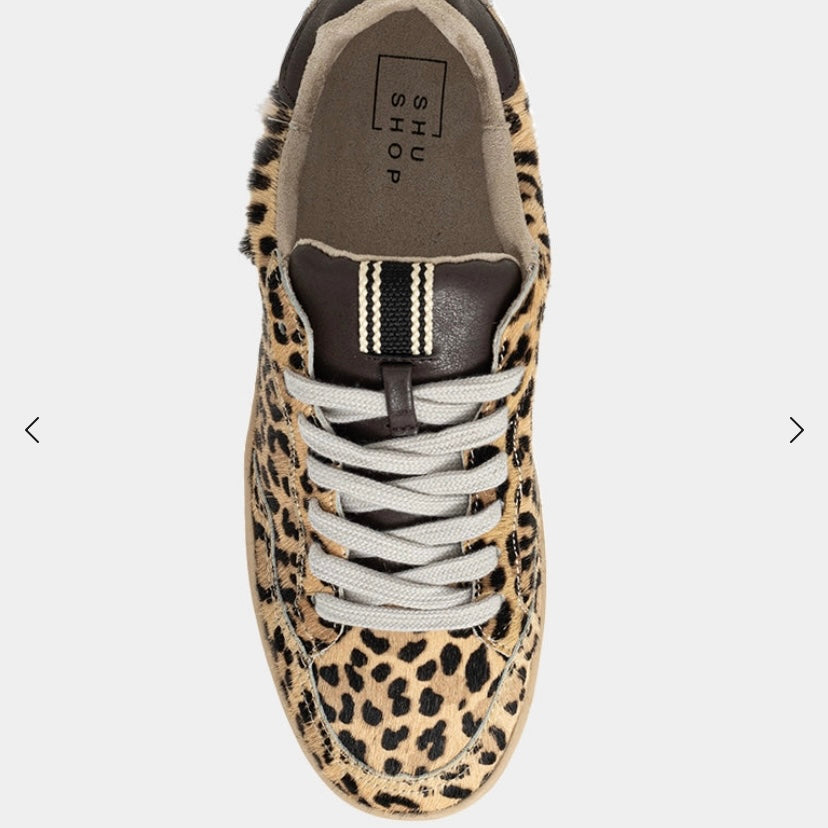 Roma Leopard Hair Sneaker