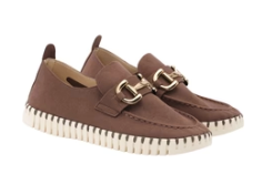 Ilse Jacobsen Slip On Sneaker in Brown Buckle